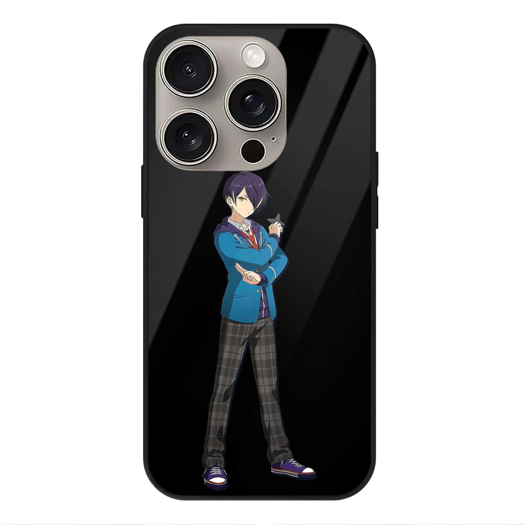 （画像用） あんさんぶるスターズ! Ensemble Stars 【iPhone15Pro対応】スマホケース 耐衝撃＆黄変防止 背面ガラス
