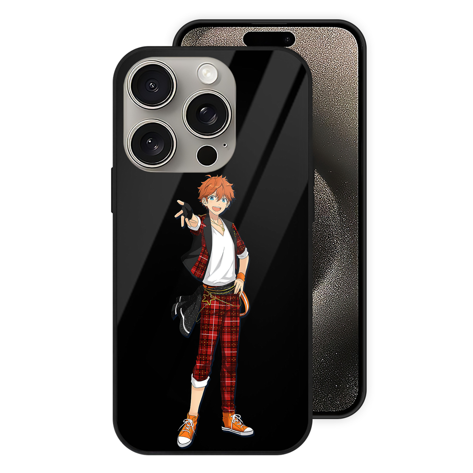 （画像用） あんさんぶるスターズ! Ensemble Stars 【iPhone15Pro対応】スマホケース 耐衝撃＆黄変防止 背面ガラス