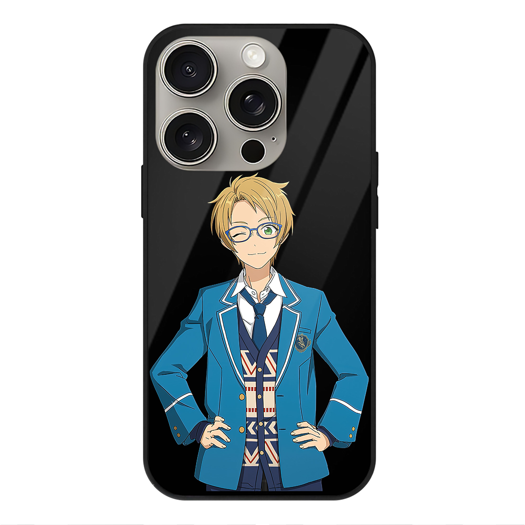 （画像用） あんさんぶるスターズ! Ensemble Stars 【iPhone15Pro対応】スマホケース 耐衝撃＆黄変防止 背面ガラス
