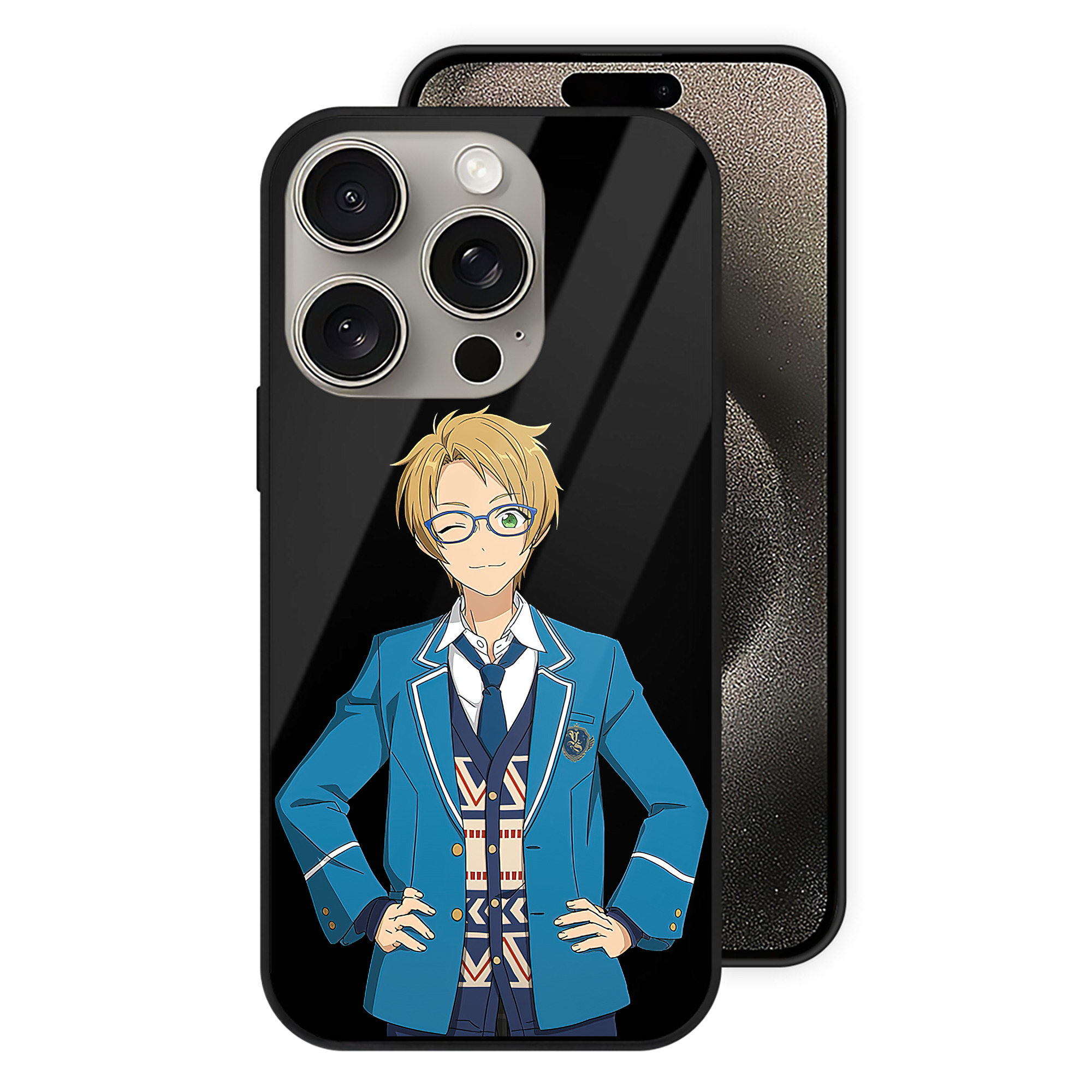 （画像用） あんさんぶるスターズ! Ensemble Stars 【iPhone15Pro対応】スマホケース 耐衝撃＆黄変防止 背面ガラス