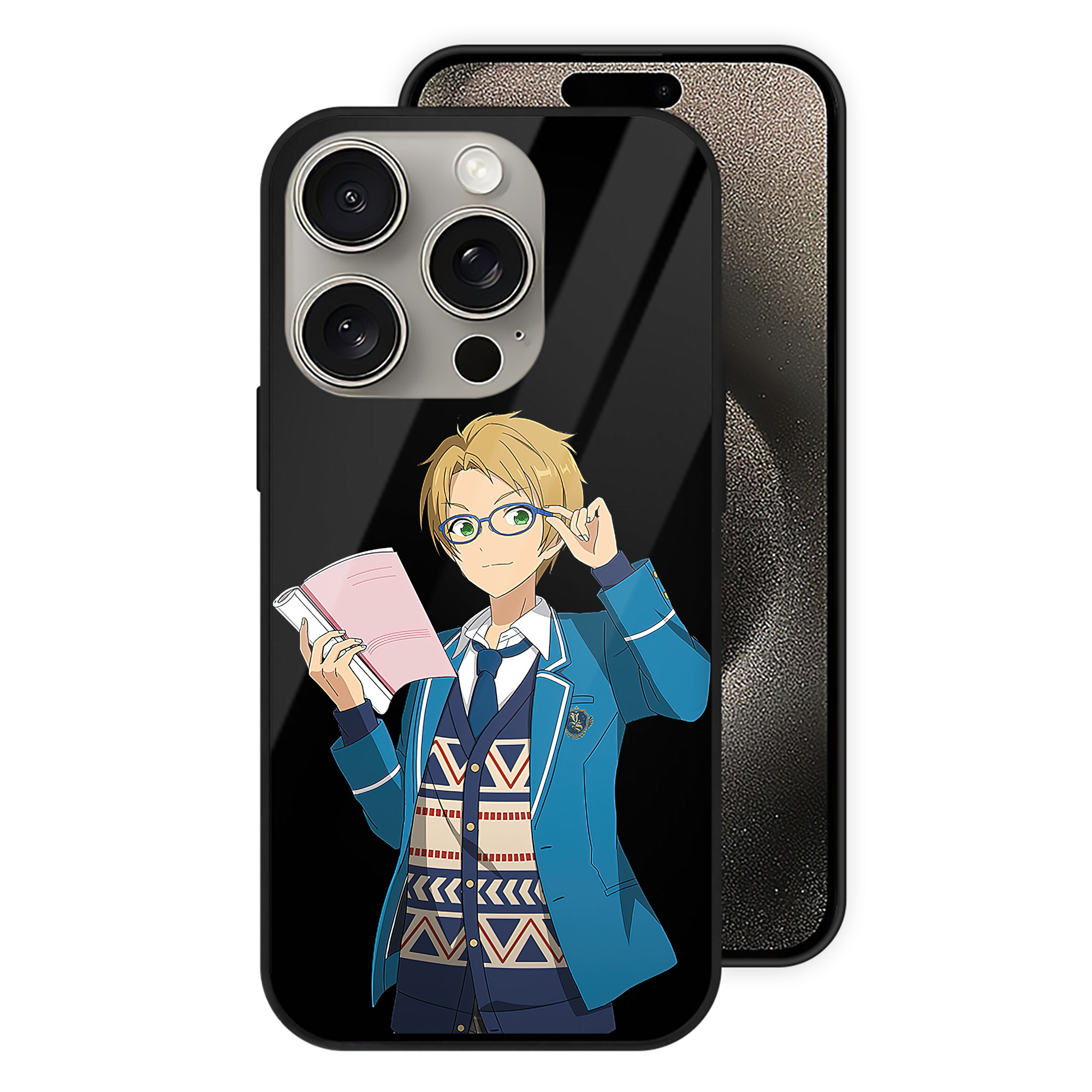 （画像用） あんさんぶるスターズ! Ensemble Stars 【iPhone15Pro対応】スマホケース 耐衝撃＆黄変防止 背面ガラス