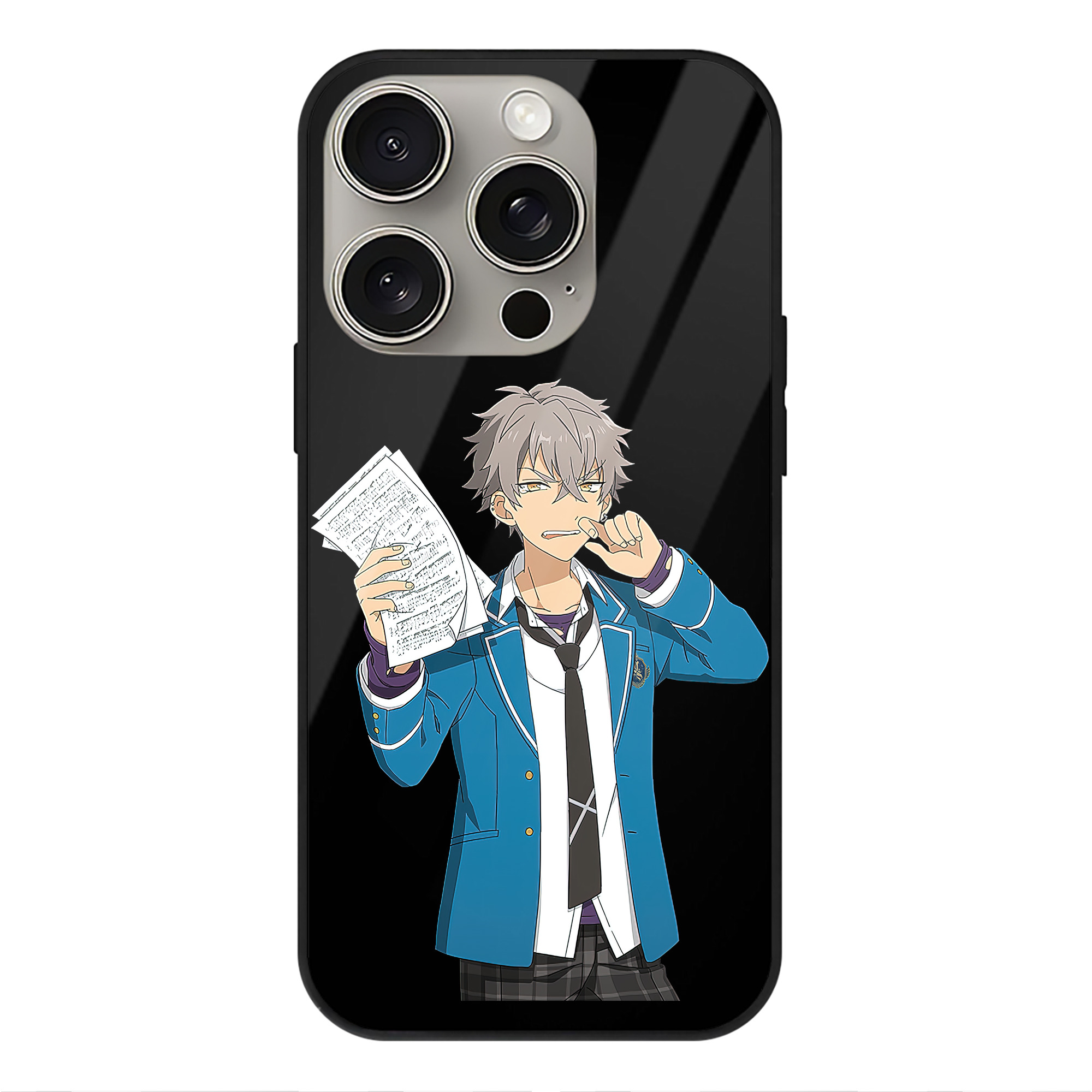 （画像用） あんさんぶるスターズ! Ensemble Stars 【iPhone15Pro対応】スマホケース 耐衝撃＆黄変防止 背面ガラス