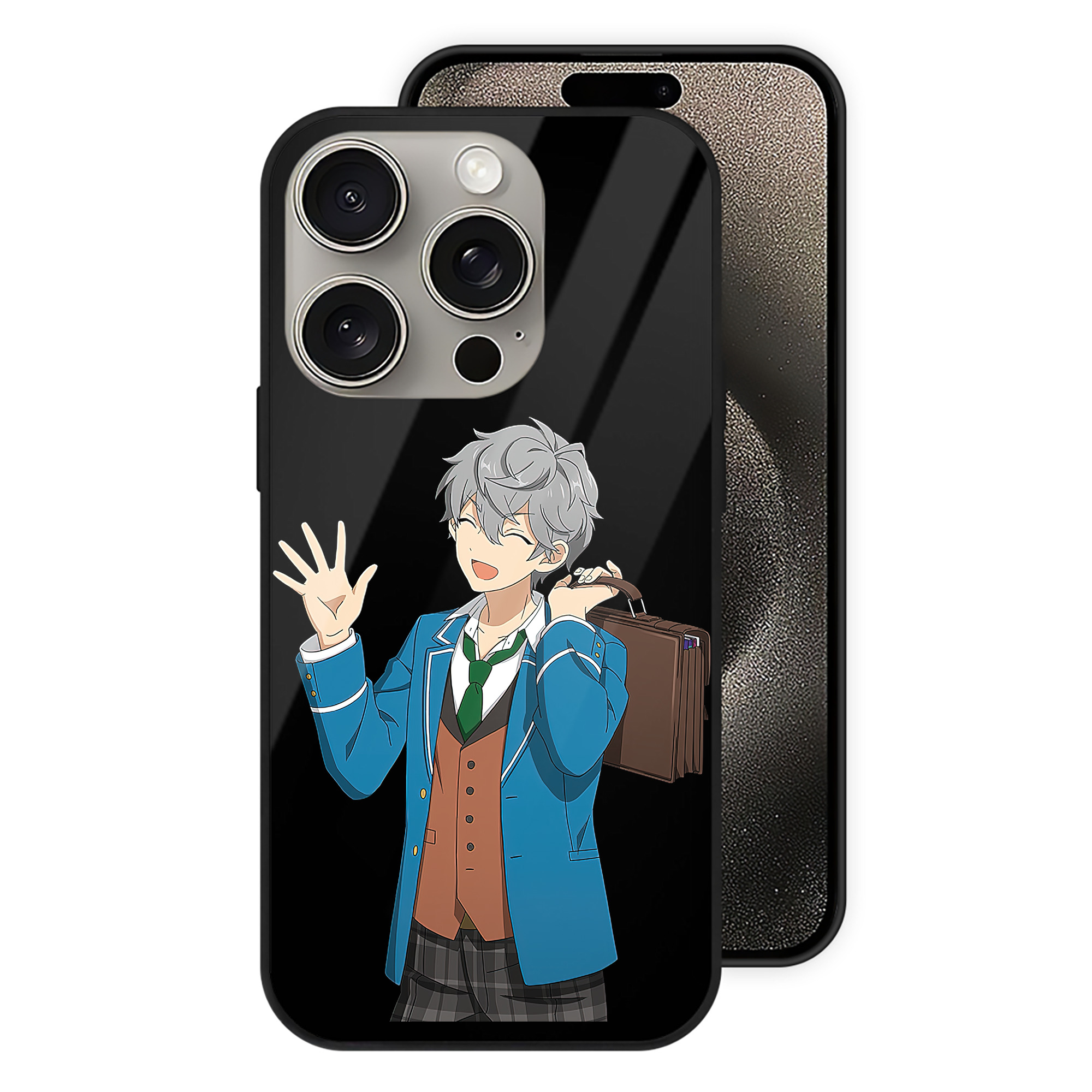 （画像用） あんさんぶるスターズ! Ensemble Stars 【iPhone15Pro対応】スマホケース 耐衝撃＆黄変防止 背面ガラス