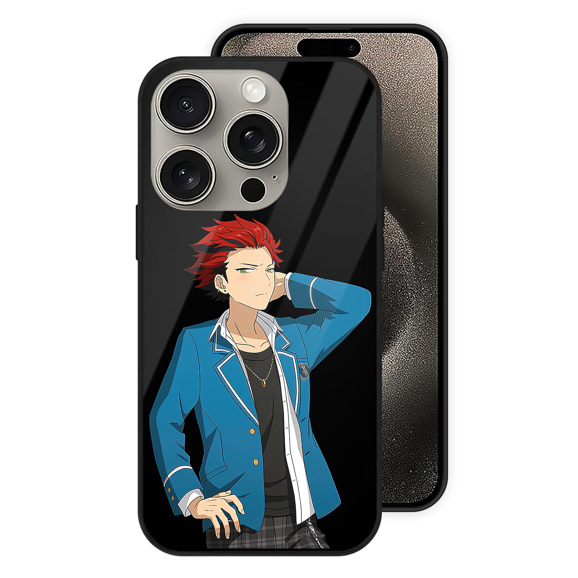 （画像用） あんさんぶるスターズ! Ensemble Stars 【iPhone15Pro対応】スマホケース 耐衝撃＆黄変防止 背面ガラス