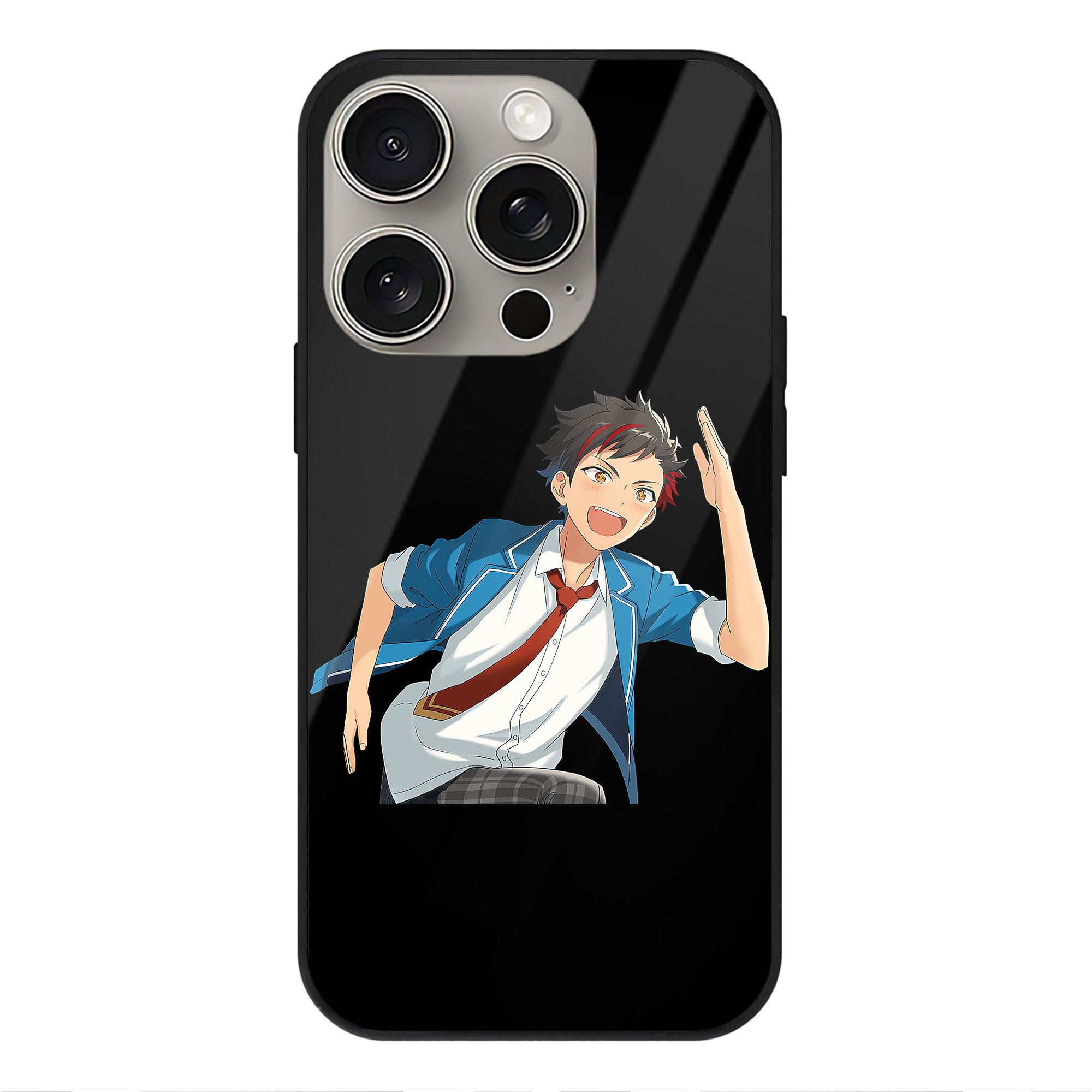 （画像用） あんさんぶるスターズ! Ensemble Stars 【iPhone15Pro対応】スマホケース 耐衝撃＆黄変防止 背面ガラス