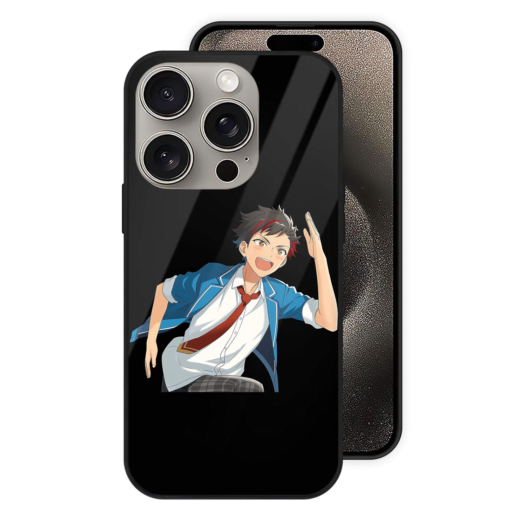 （画像用） あんさんぶるスターズ! Ensemble Stars 【iPhone15Pro対応】スマホケース 耐衝撃＆黄変防止 背面ガラス