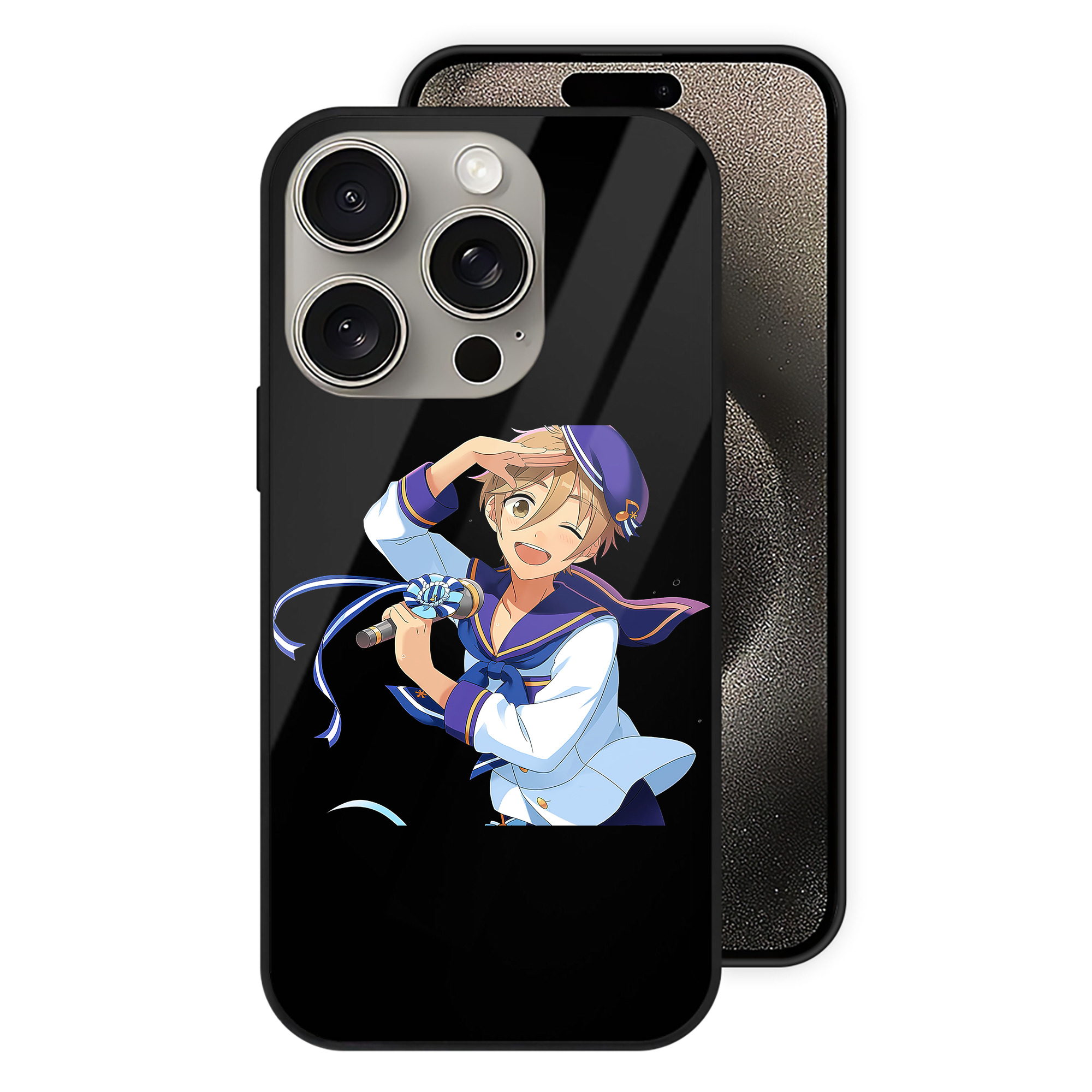 （画像用） あんさんぶるスターズ! Ensemble Stars 【iPhone15Pro対応】スマホケース 耐衝撃＆黄変防止 背面ガラス