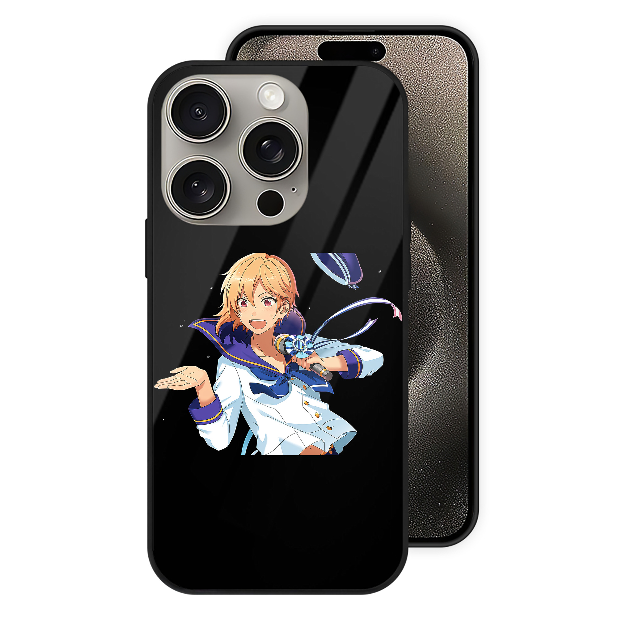（画像用） あんさんぶるスターズ! Ensemble Stars 【iPhone15Pro対応】スマホケース 耐衝撃＆黄変防止 背面ガラス