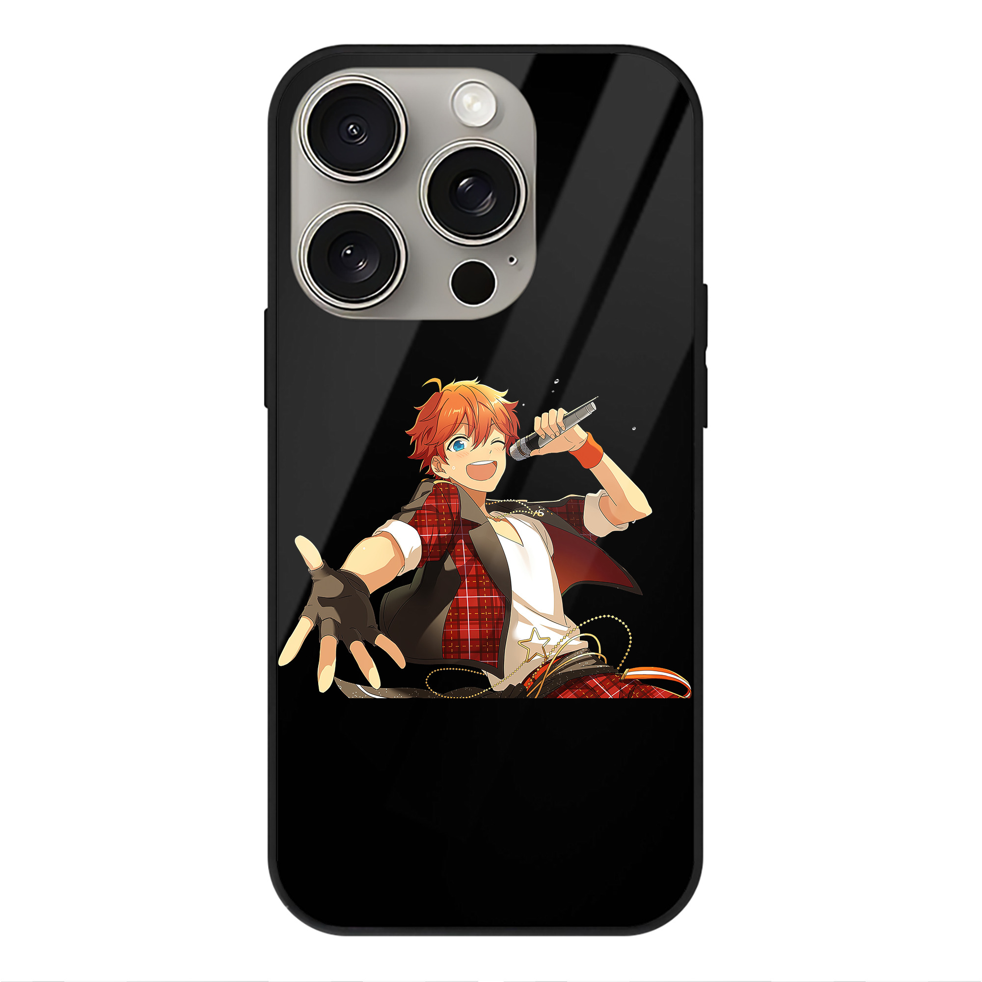 （画像用） あんさんぶるスターズ! Ensemble Stars 【iPhone15Pro対応】スマホケース 耐衝撃＆黄変防止 背面ガラス