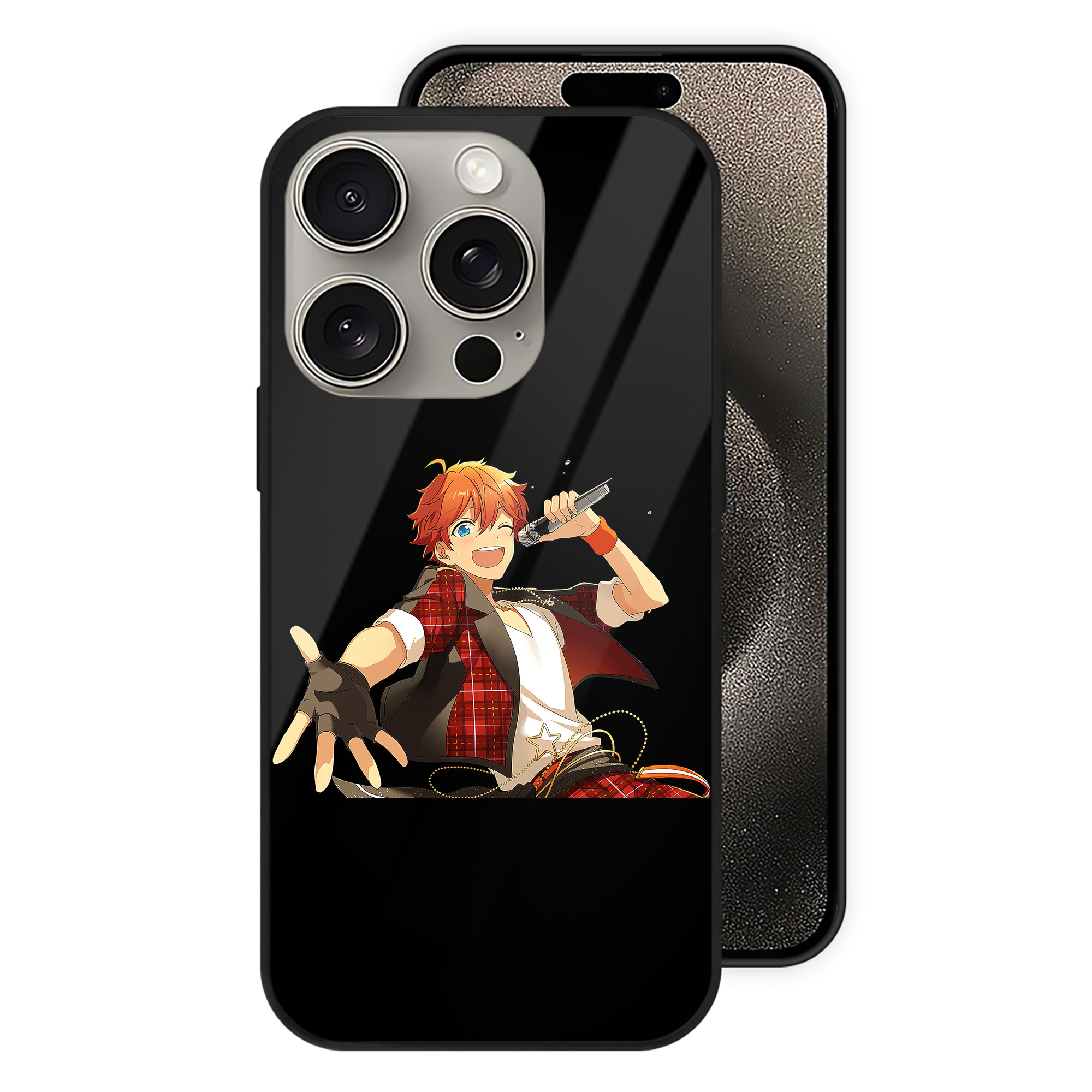 （画像用） あんさんぶるスターズ! Ensemble Stars 【iPhone15Pro対応】スマホケース 耐衝撃＆黄変防止 背面ガラス
