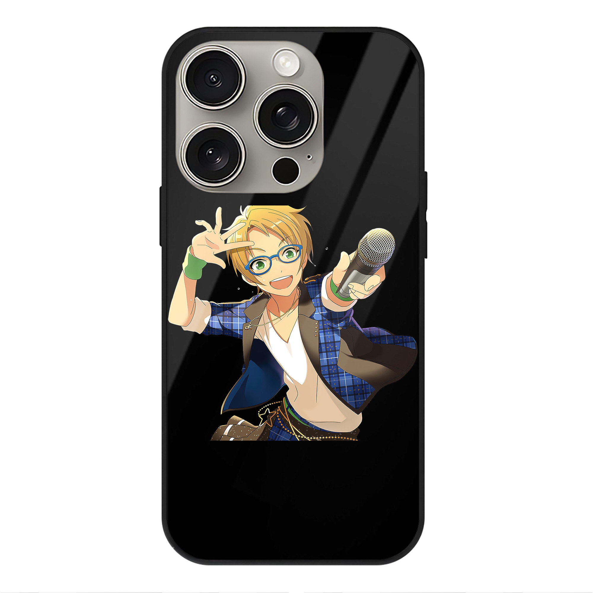 （画像用） あんさんぶるスターズ! Ensemble Stars 【iPhone15Pro対応】スマホケース 耐衝撃＆黄変防止 背面ガラス