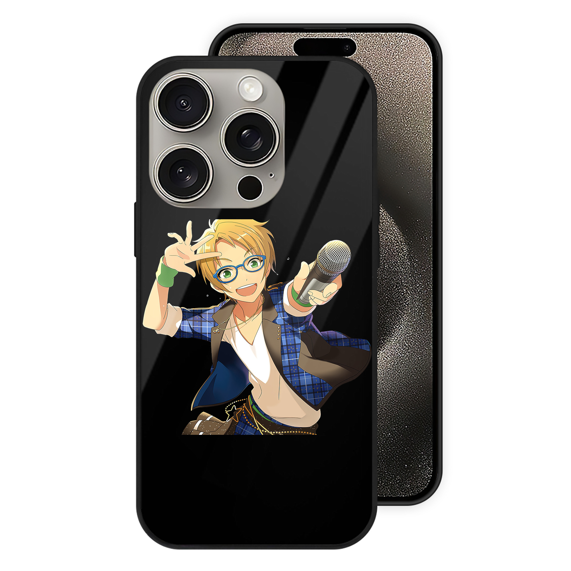 （画像用） あんさんぶるスターズ! Ensemble Stars 【iPhone15Pro対応】スマホケース 耐衝撃＆黄変防止 背面ガラス