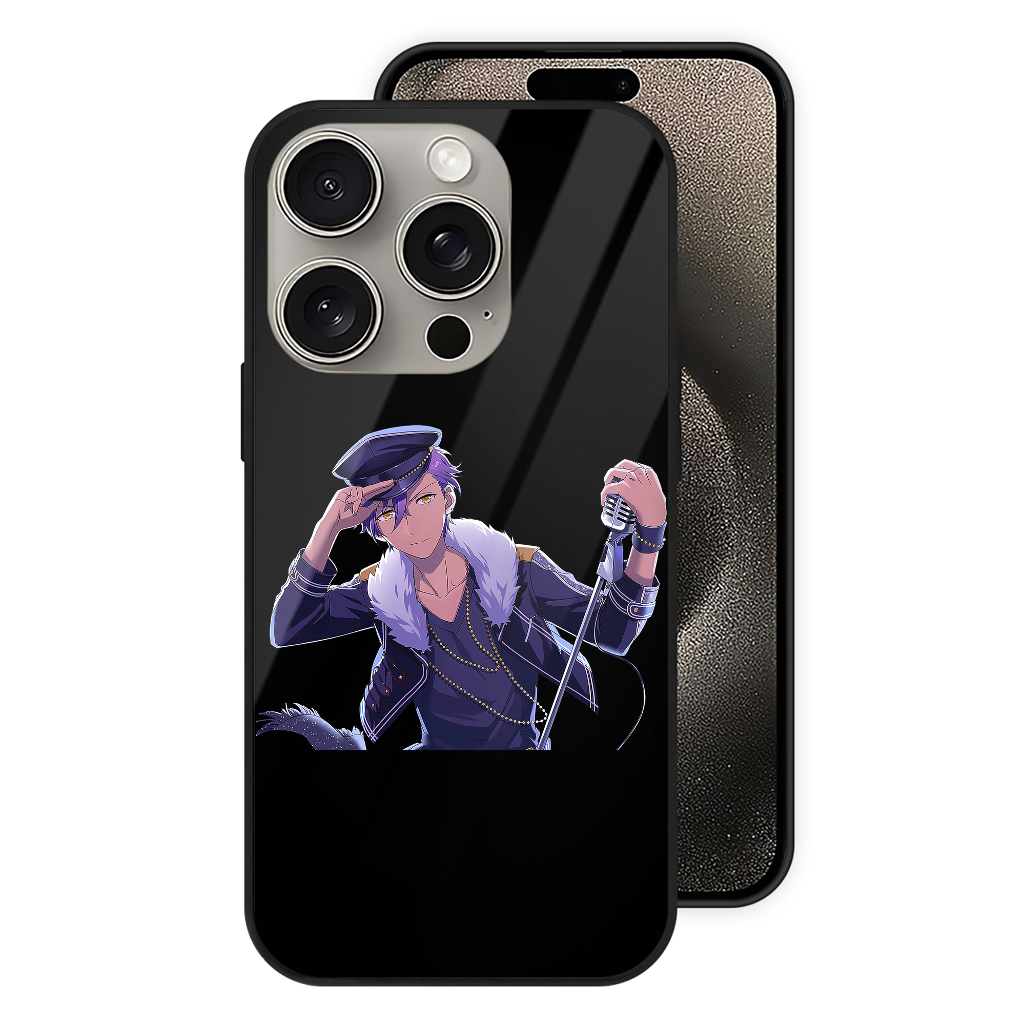 （画像用） あんさんぶるスターズ! Ensemble Stars 【iPhone15Pro対応】スマホケース 耐衝撃＆黄変防止 背面ガラス