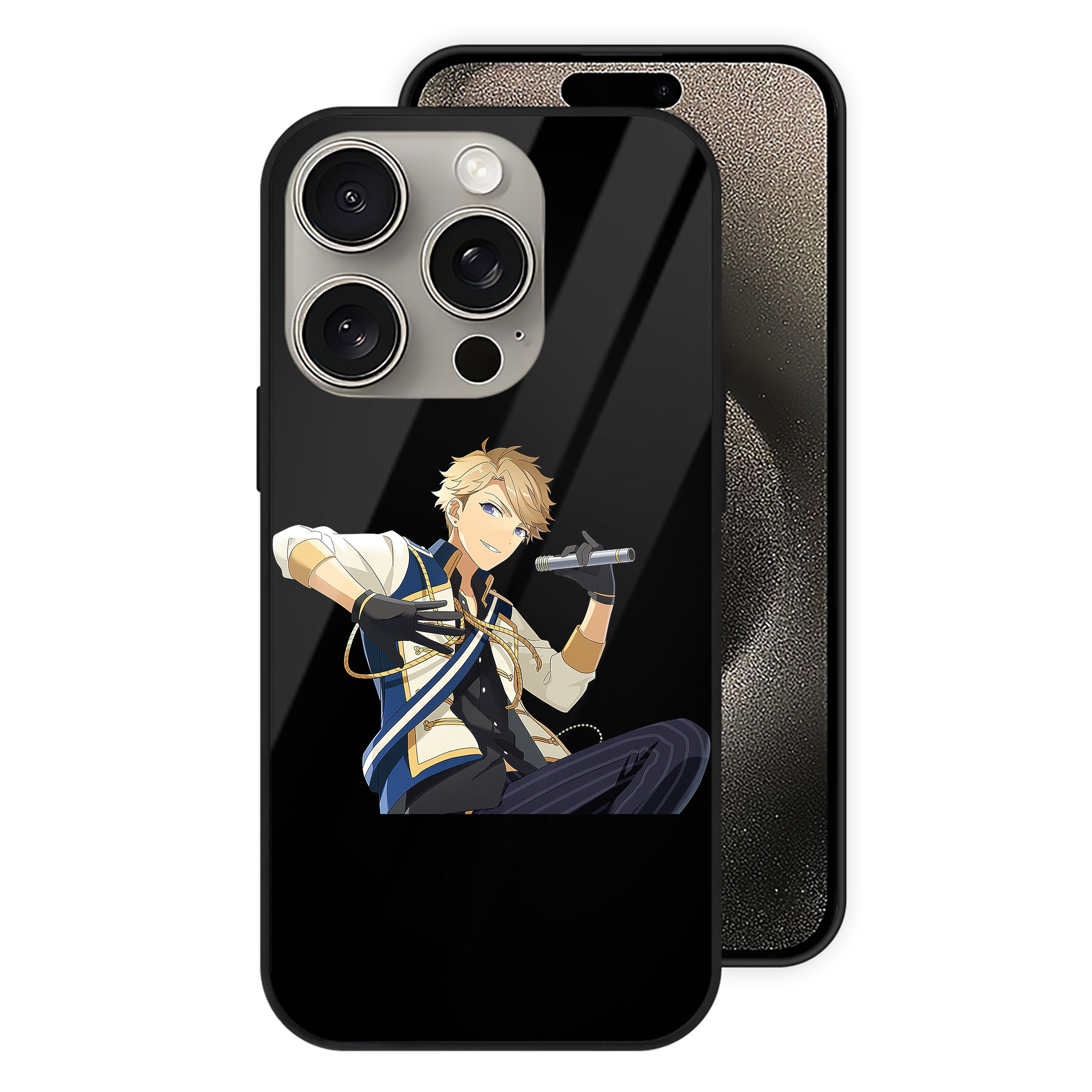 （画像用） あんさんぶるスターズ! Ensemble Stars 【iPhone15Pro対応】スマホケース 耐衝撃＆黄変防止 背面ガラス