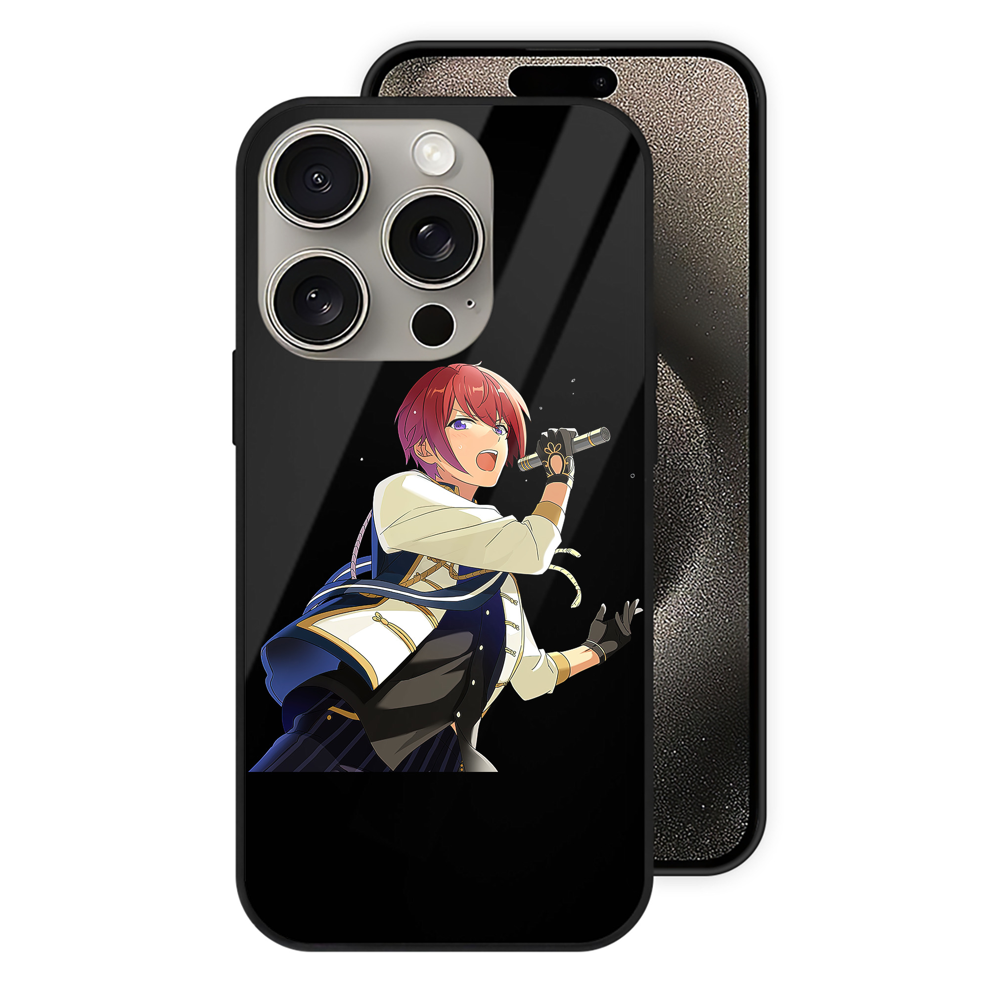 （画像用） あんさんぶるスターズ! Ensemble Stars 【iPhone15Pro対応】スマホケース 耐衝撃＆黄変防止 背面ガラス