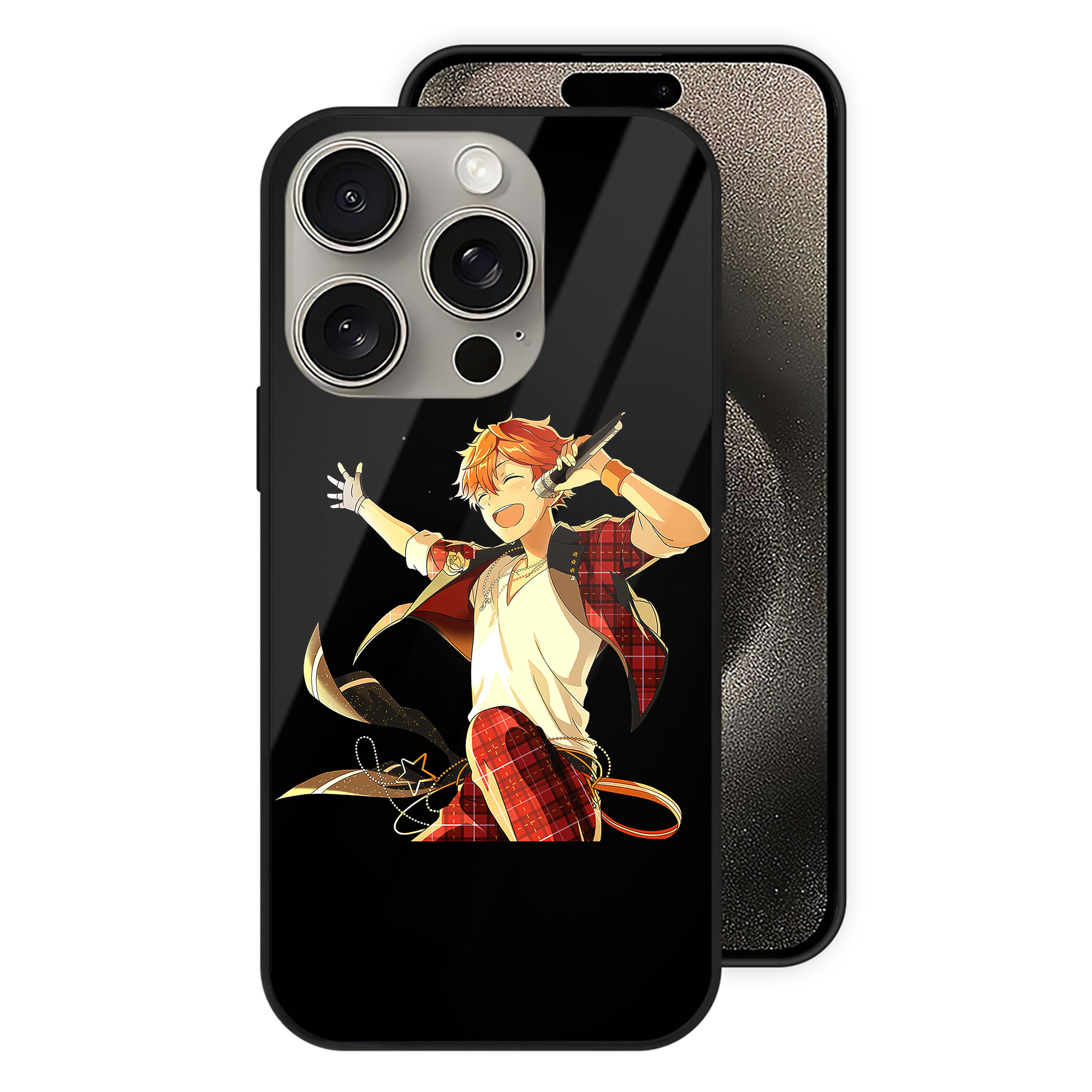（画像用） あんさんぶるスターズ! Ensemble Stars 【iPhone15Pro対応】スマホケース 耐衝撃＆黄変防止 背面ガラス
