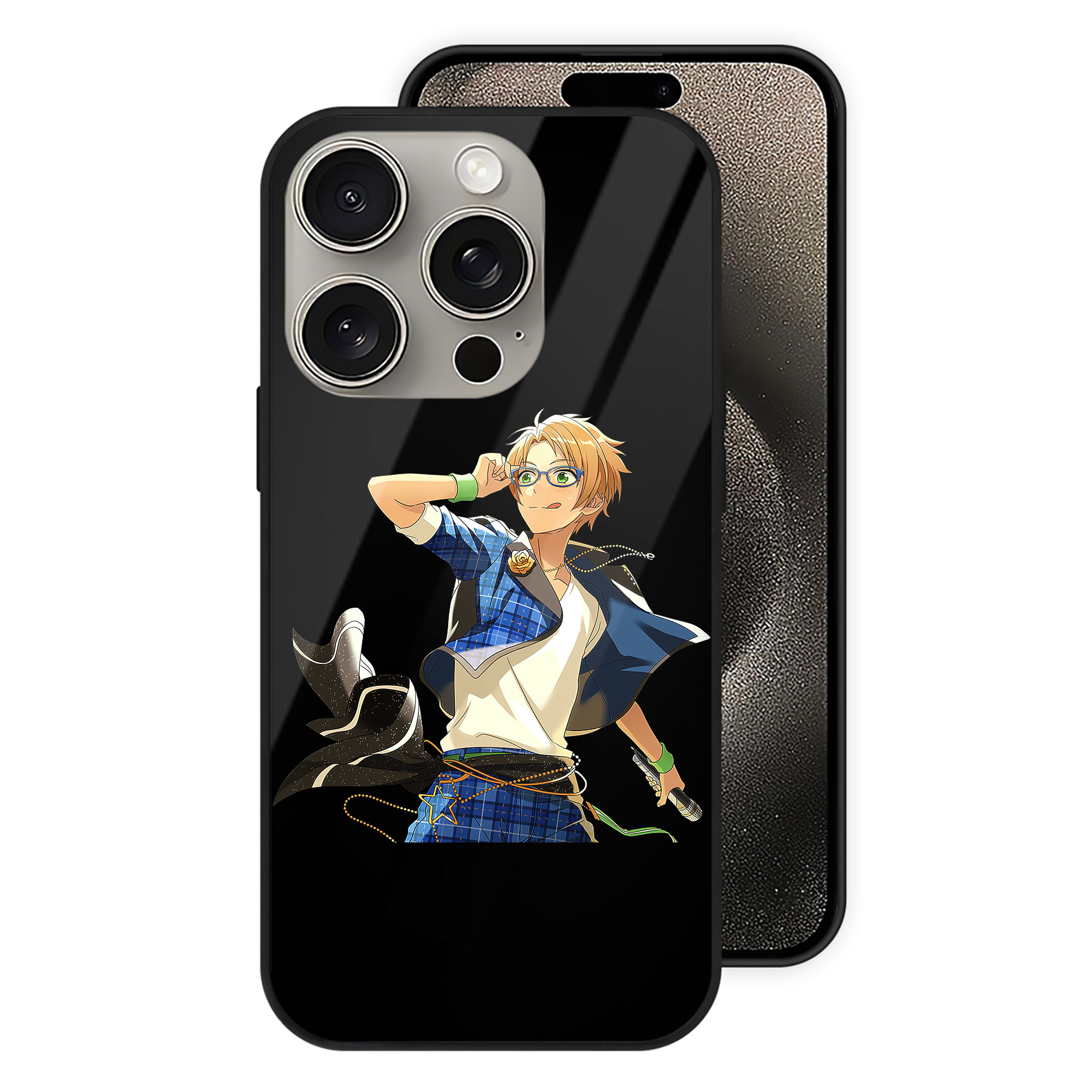 （画像用） あんさんぶるスターズ! Ensemble Stars 【iPhone15Pro対応】スマホケース 耐衝撃＆黄変防止 背面ガラス