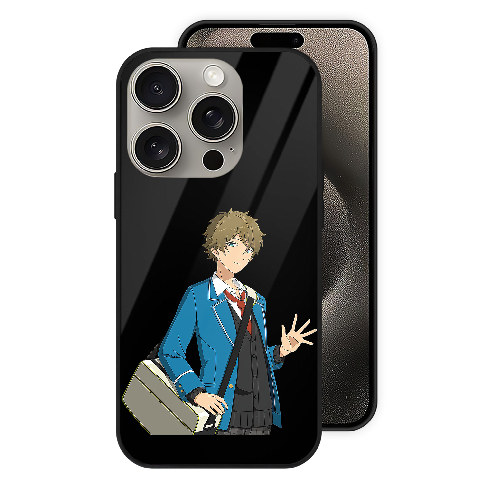 （画像用） あんさんぶるスターズ! Ensemble Stars 【iPhone15Pro対応】スマホケース 耐衝撃＆黄変防止 背面ガラス