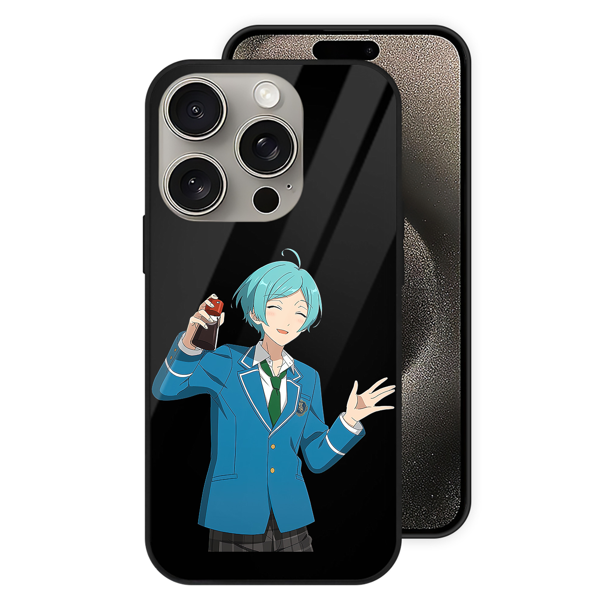 （画像用） あんさんぶるスターズ! Ensemble Stars 【iPhone15Pro対応】スマホケース 耐衝撃＆黄変防止 背面ガラス