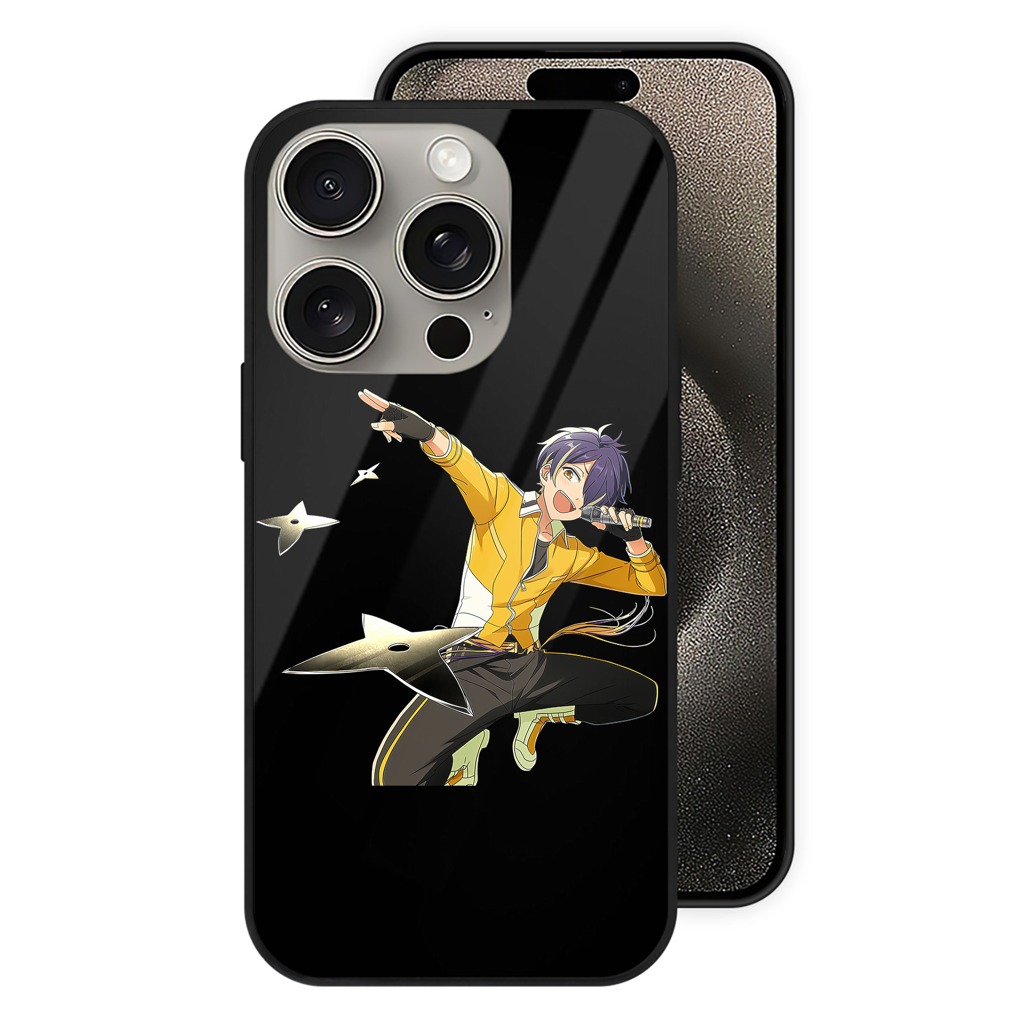 （画像用） あんさんぶるスターズ! Ensemble Stars 【iPhone15Pro対応】スマホケース 耐衝撃＆黄変防止 背面ガラス