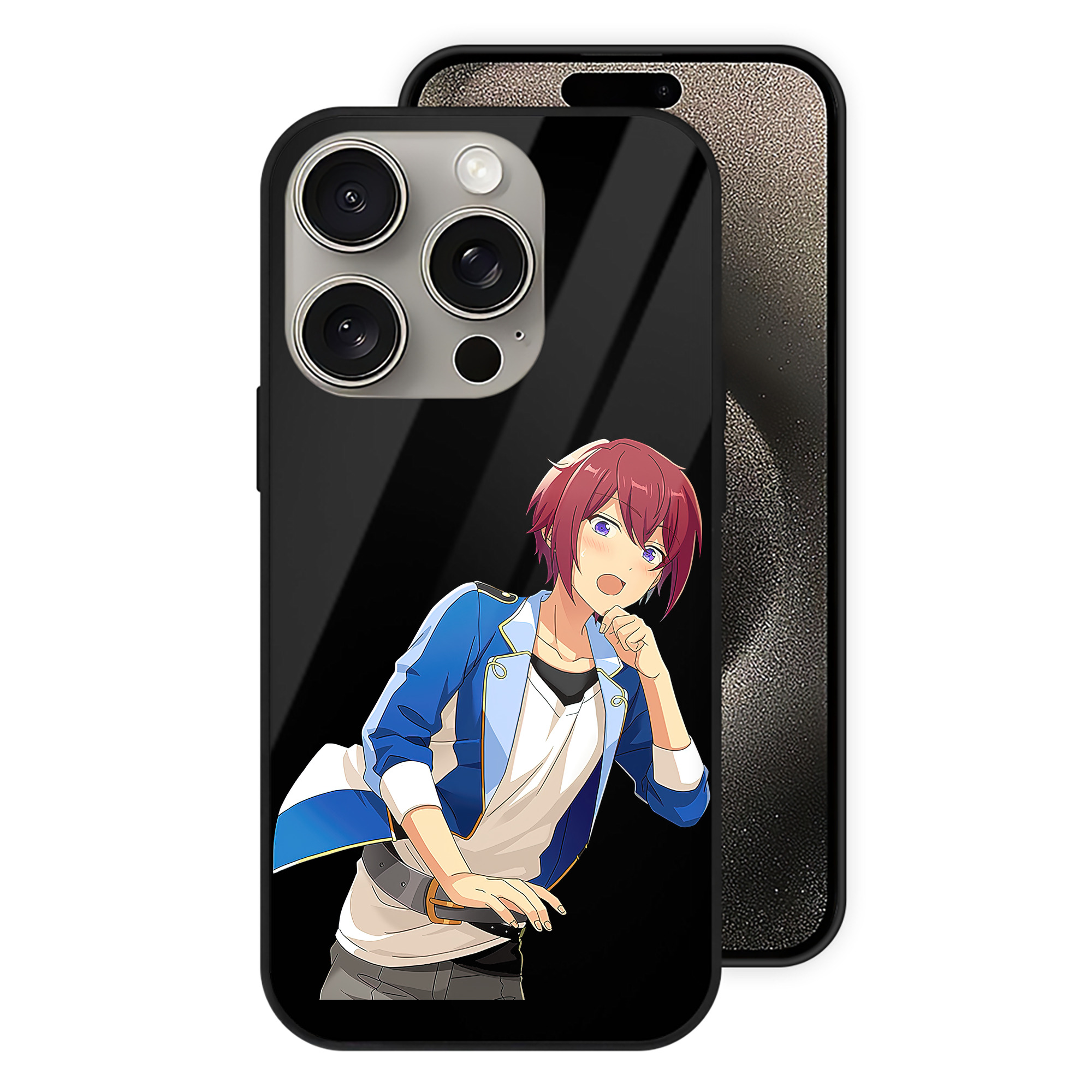 （画像用） あんさんぶるスターズ! Ensemble Stars 【iPhone15Pro対応】スマホケース 耐衝撃＆黄変防止 背面ガラス