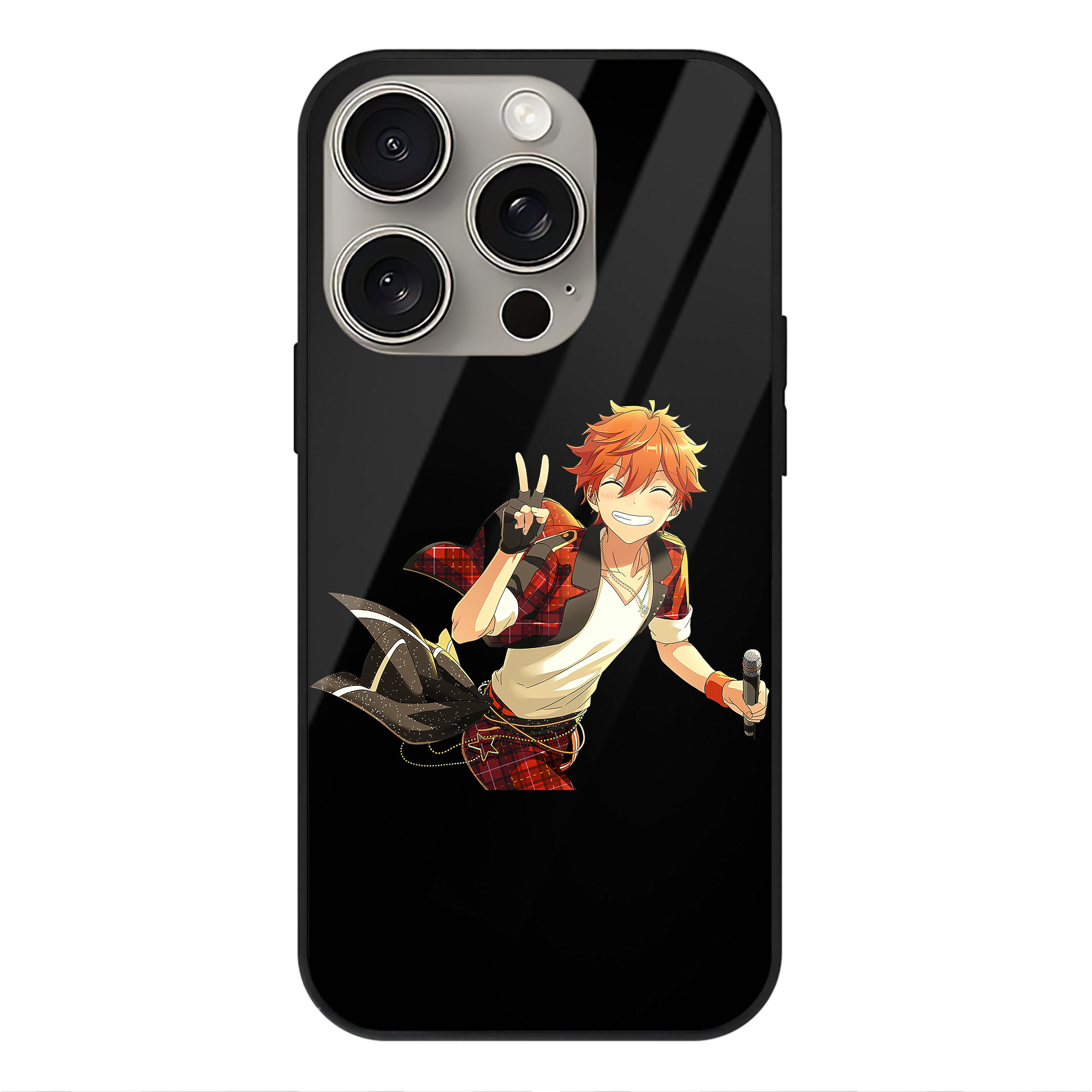 （画像用） あんさんぶるスターズ! Ensemble Stars 【iPhone15Pro対応】スマホケース 耐衝撃＆黄変防止 背面ガラス