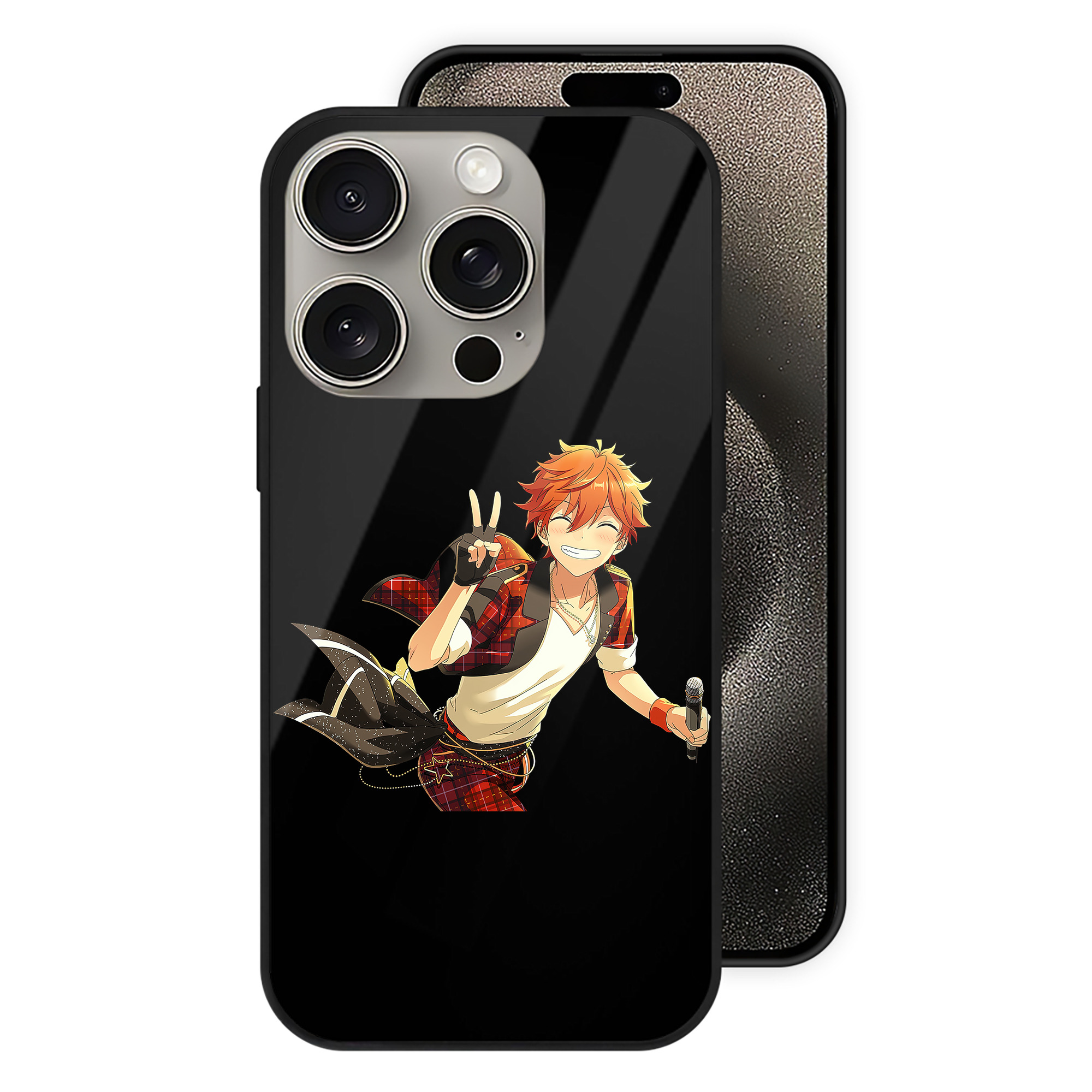 （画像用） あんさんぶるスターズ! Ensemble Stars 【iPhone15Pro対応】スマホケース 耐衝撃＆黄変防止 背面ガラス