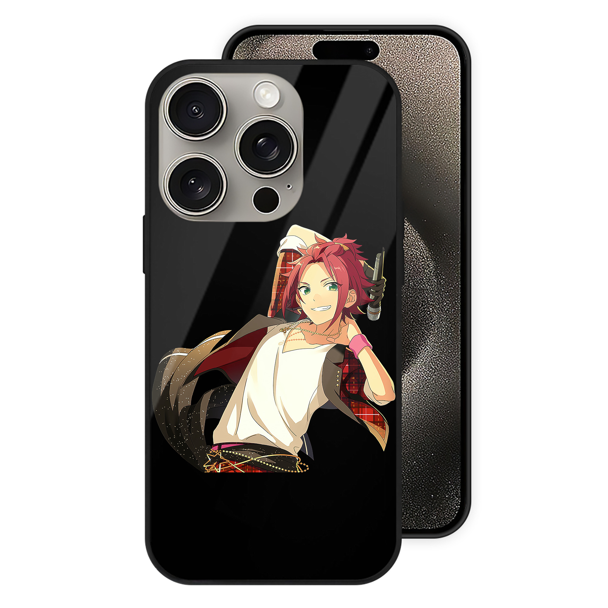 （画像用） あんさんぶるスターズ! Ensemble Stars 【iPhone15Pro対応】スマホケース 耐衝撃＆黄変防止 背面ガラス