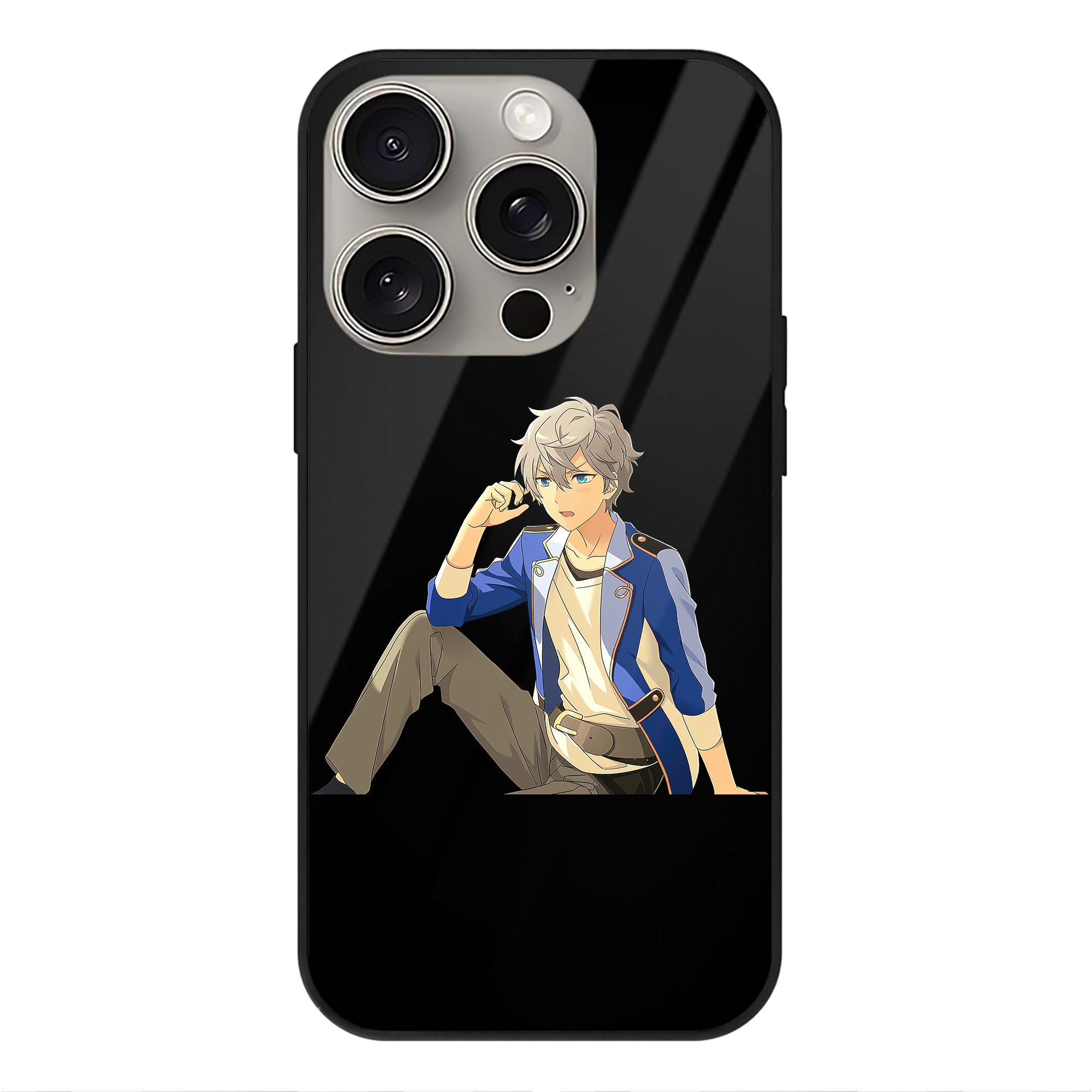 （画像用） あんさんぶるスターズ! Ensemble Stars 【iPhone15Pro対応】スマホケース 耐衝撃＆黄変防止 背面ガラス