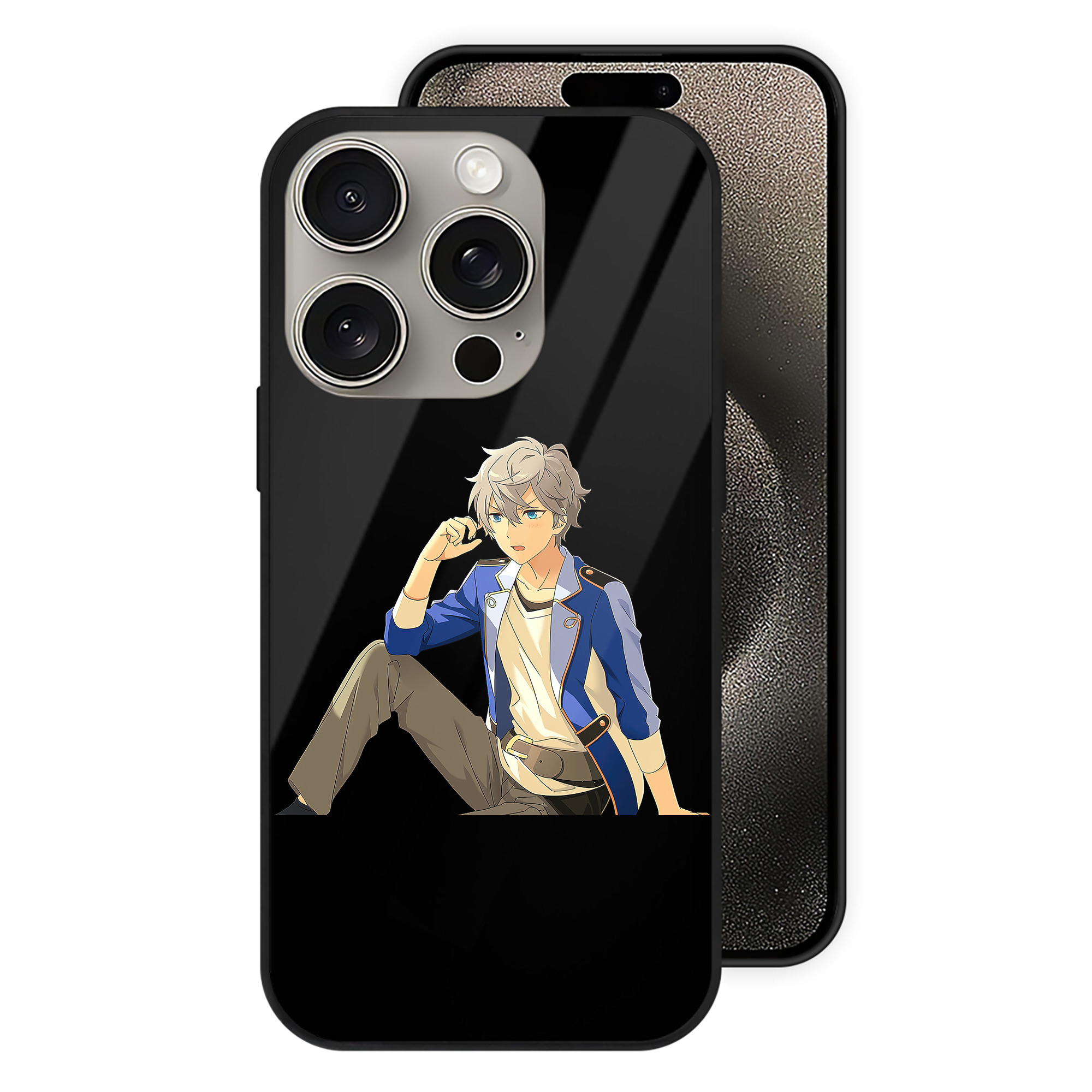 （画像用） あんさんぶるスターズ! Ensemble Stars 【iPhone15Pro対応】スマホケース 耐衝撃＆黄変防止 背面ガラス