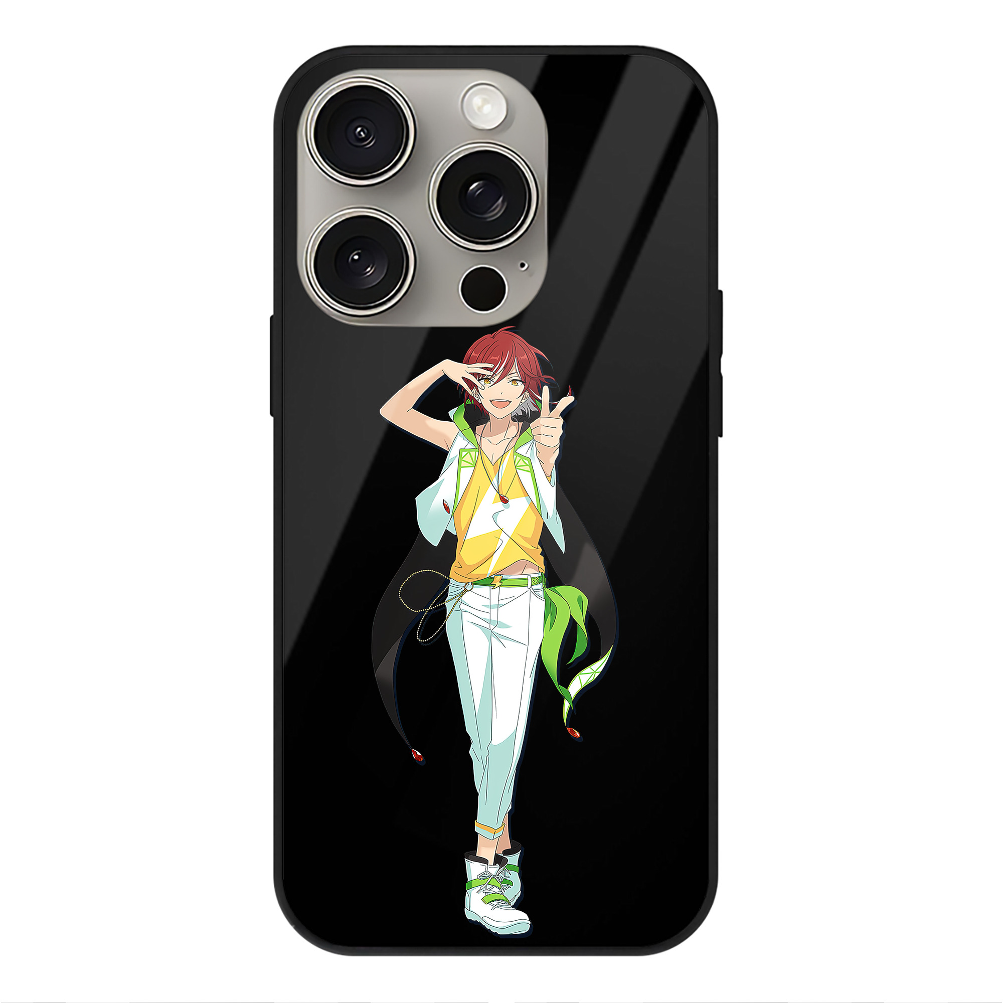 （画像用） あんさんぶるスターズ! Ensemble Stars 【iPhone15Pro対応】スマホケース 耐衝撃＆黄変防止 背面ガラス