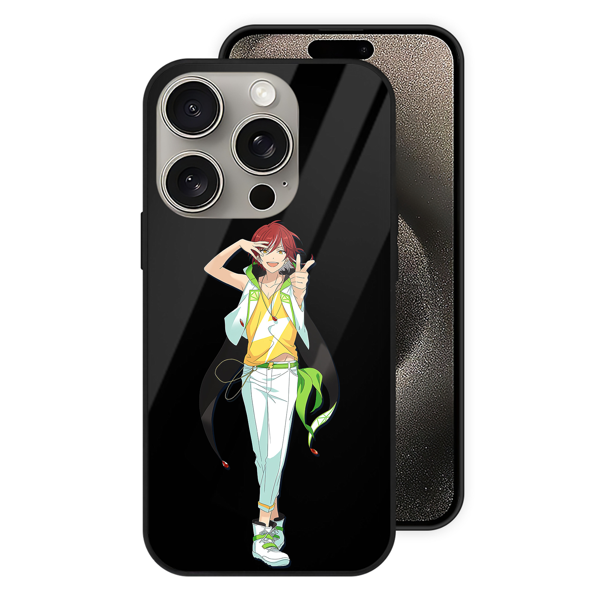 （画像用） あんさんぶるスターズ! Ensemble Stars 【iPhone15Pro対応】スマホケース 耐衝撃＆黄変防止 背面ガラス