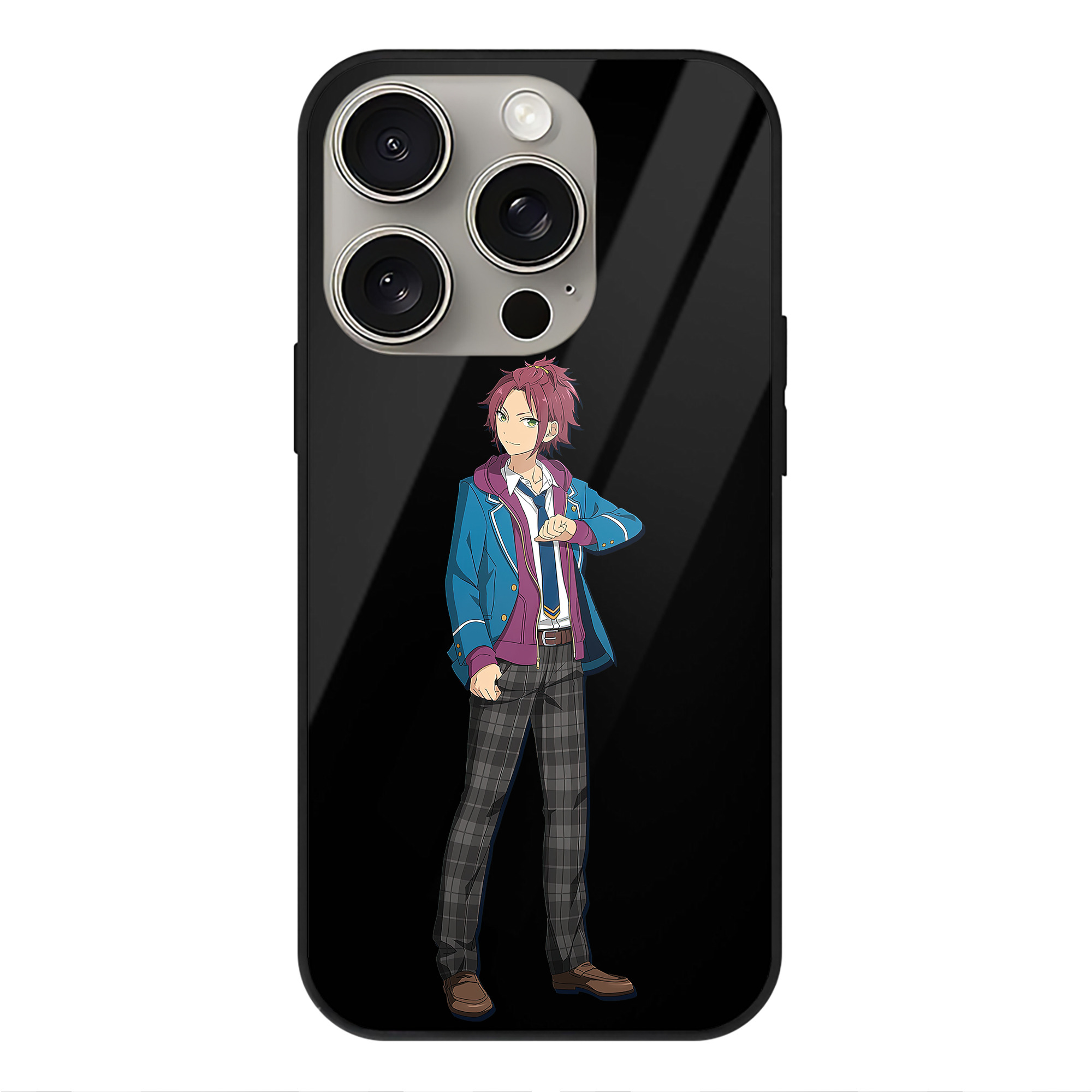 （画像用） あんさんぶるスターズ! Ensemble Stars 【iPhone15Pro対応】スマホケース 耐衝撃＆黄変防止 背面ガラス