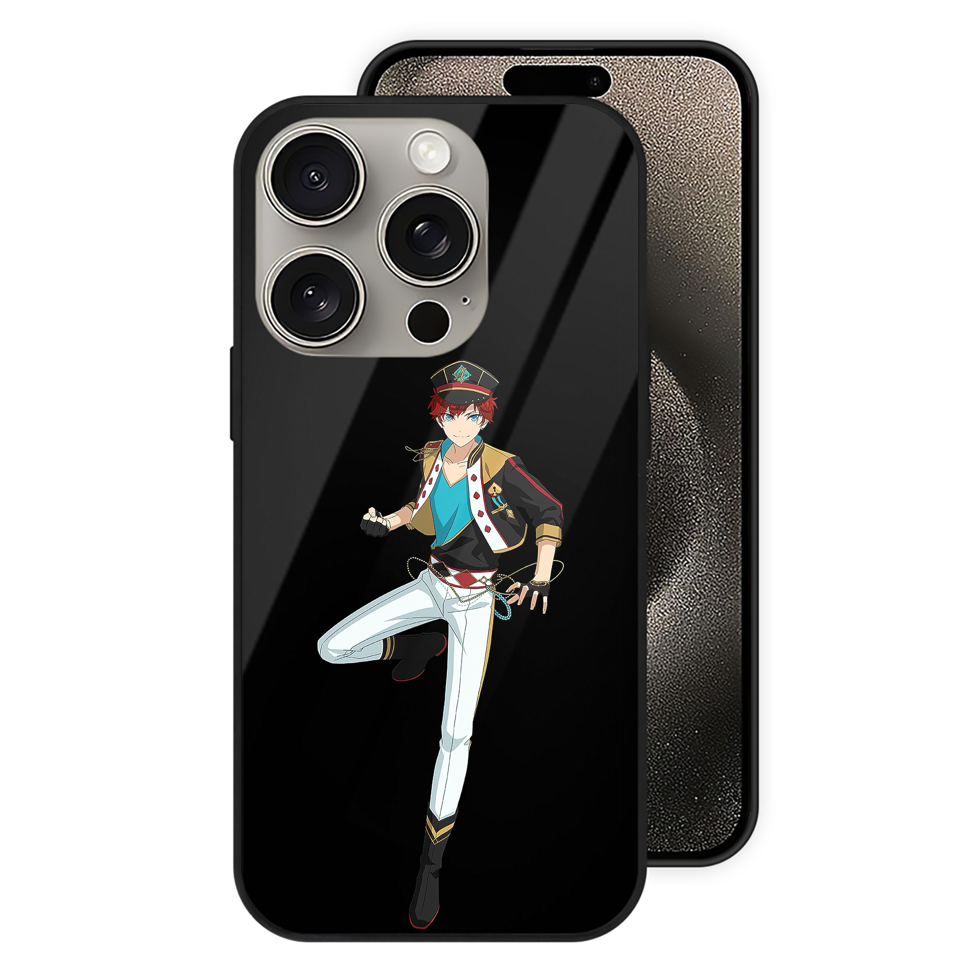 （画像用） あんさんぶるスターズ! Ensemble Stars 【iPhone15Pro対応】スマホケース 耐衝撃＆黄変防止 背面ガラス