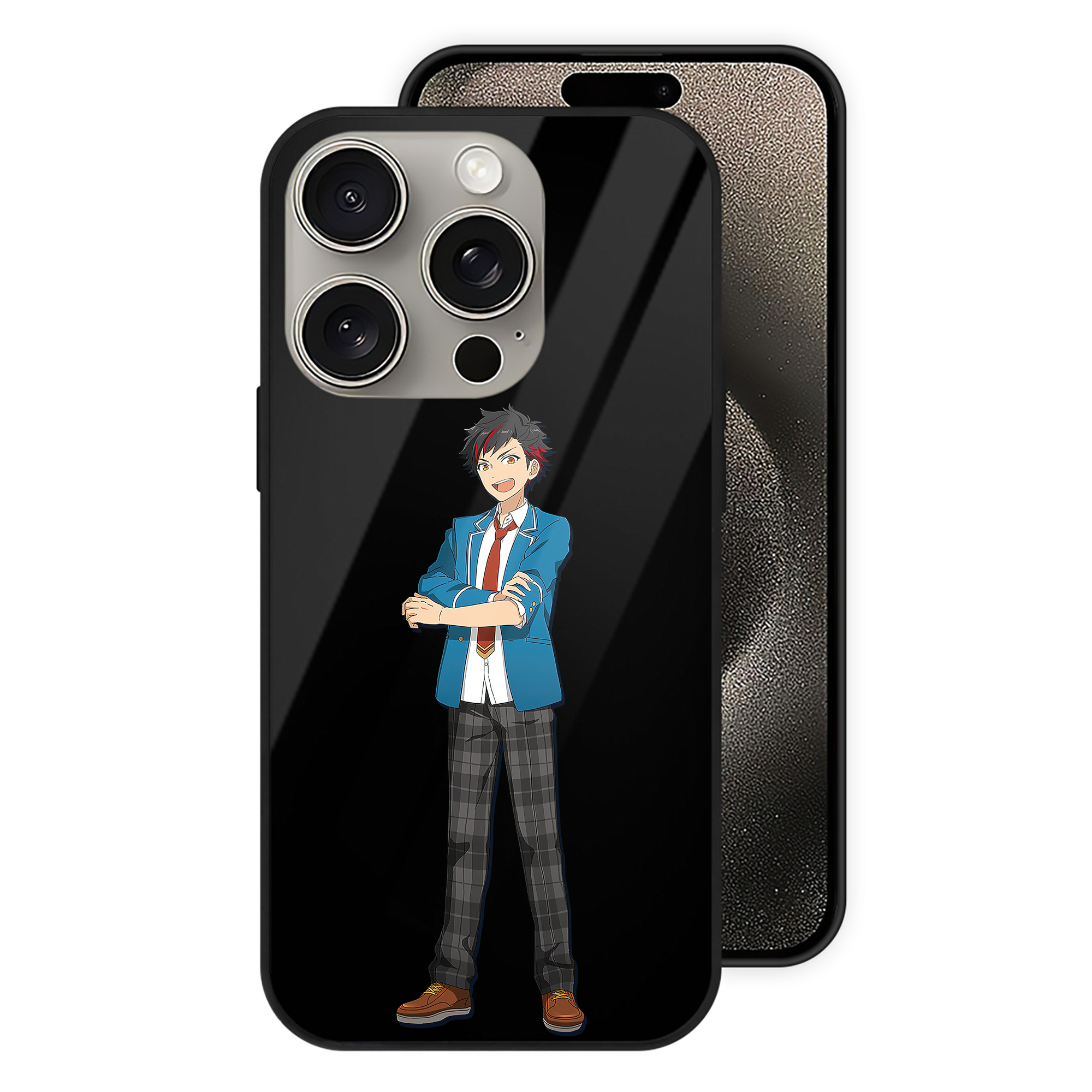 （画像用） あんさんぶるスターズ! Ensemble Stars 【iPhone15Pro対応】スマホケース 耐衝撃＆黄変防止 背面ガラス