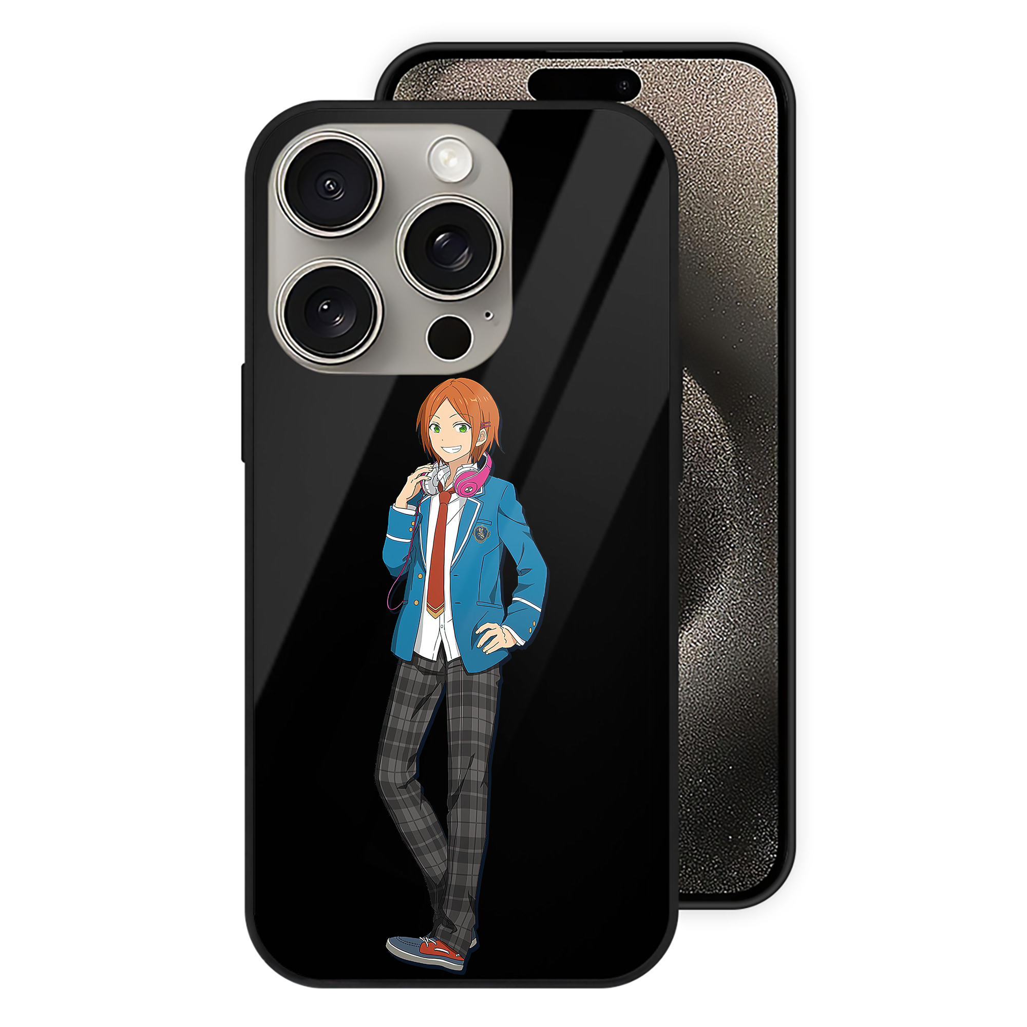 （画像用） あんさんぶるスターズ! Ensemble Stars 【iPhone15Pro対応】スマホケース 耐衝撃＆黄変防止 背面ガラス