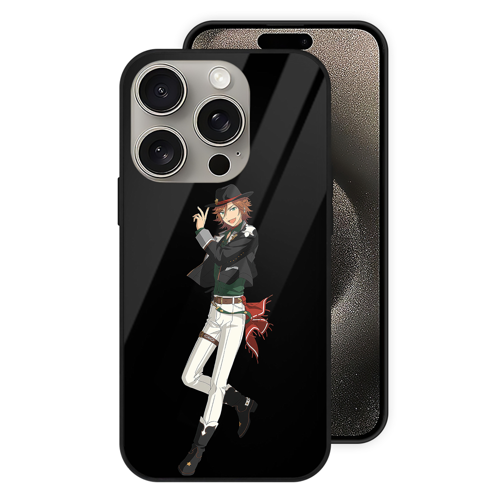 （画像用） あんさんぶるスターズ! Ensemble Stars 【iPhone15Pro対応】スマホケース 耐衝撃＆黄変防止 背面ガラス
