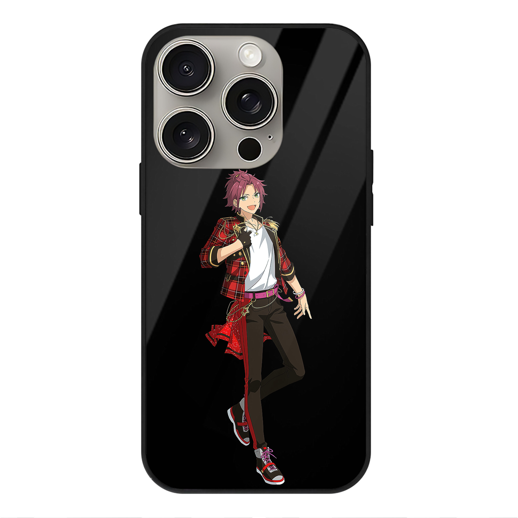 （画像用） あんさんぶるスターズ! Ensemble Stars 【iPhone15Pro対応】スマホケース 耐衝撃＆黄変防止 背面ガラス
