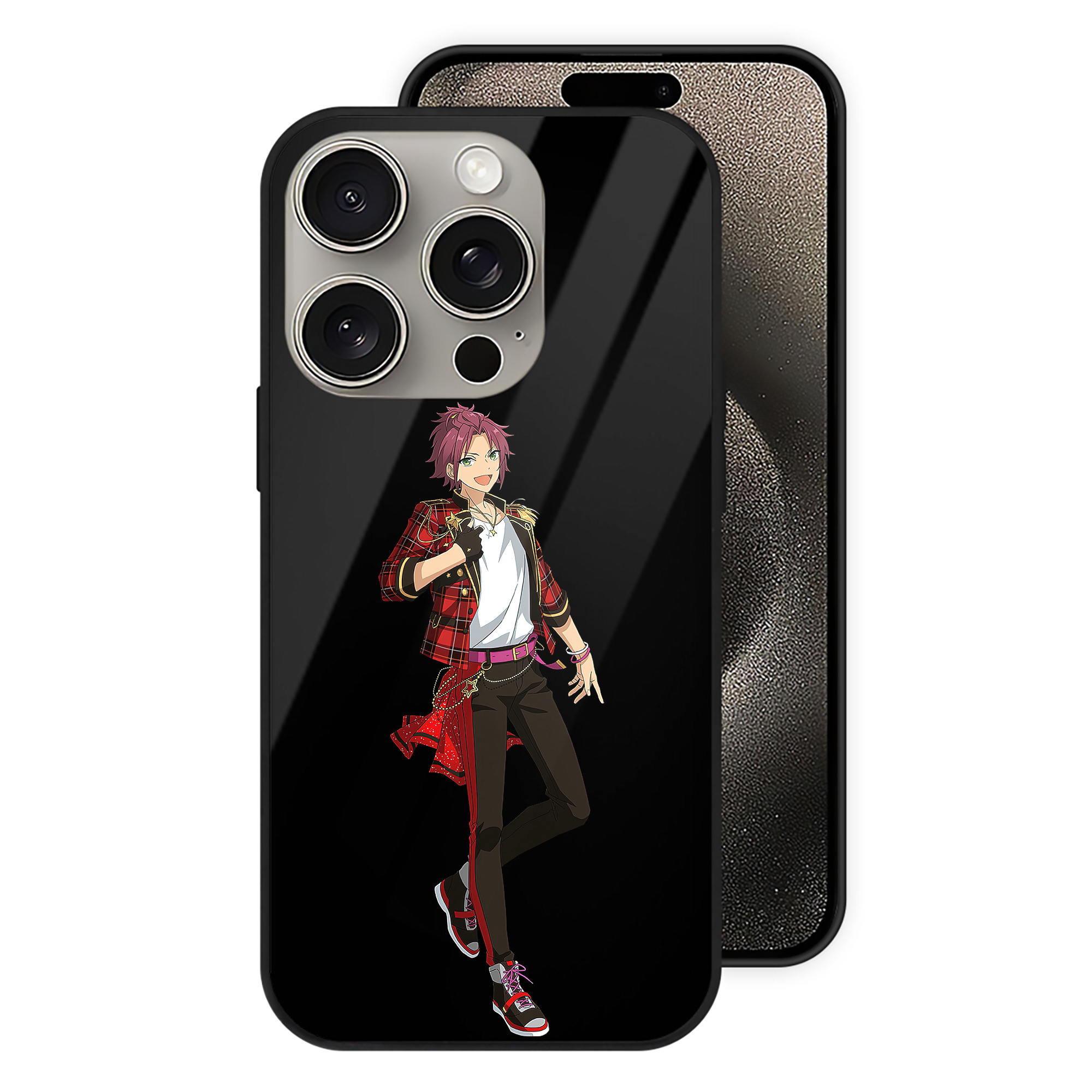 （画像用） あんさんぶるスターズ! Ensemble Stars 【iPhone15Pro対応】スマホケース 耐衝撃＆黄変防止 背面ガラス