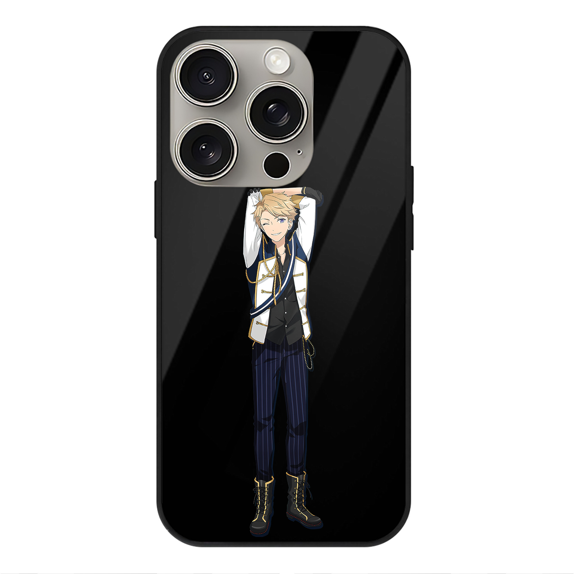 （画像用） あんさんぶるスターズ! Ensemble Stars 【iPhone15Pro対応】スマホケース 耐衝撃＆黄変防止 背面ガラス