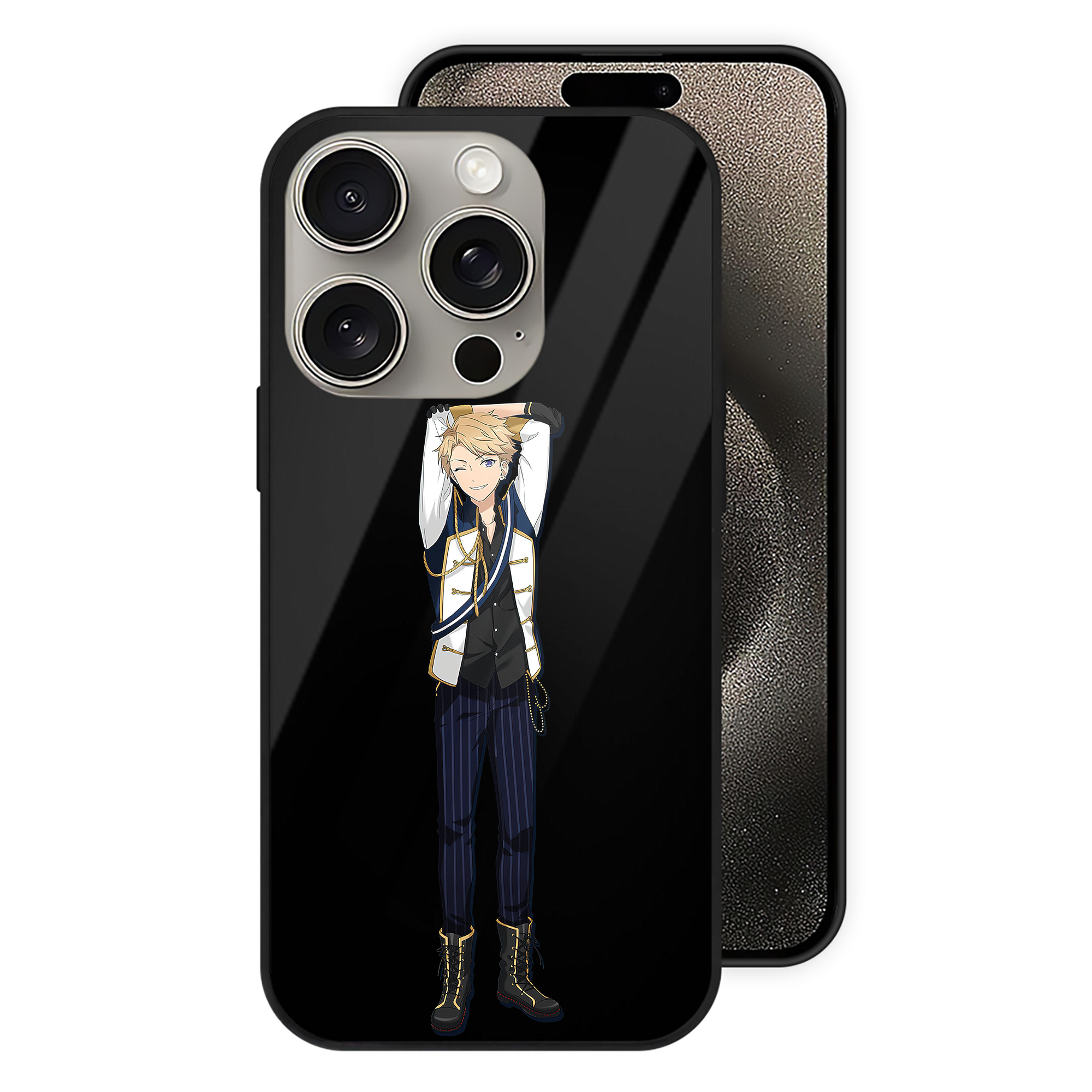 （画像用） あんさんぶるスターズ! Ensemble Stars 【iPhone15Pro対応】スマホケース 耐衝撃＆黄変防止 背面ガラス
