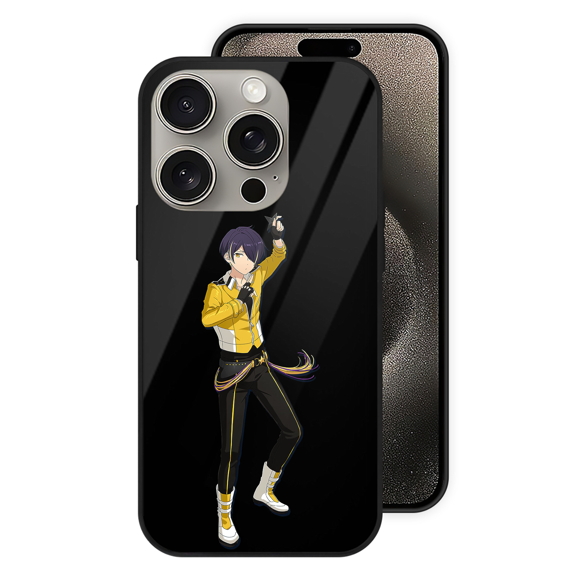 （画像用） あんさんぶるスターズ! Ensemble Stars 【iPhone15Pro対応】スマホケース 耐衝撃＆黄変防止 背面ガラス