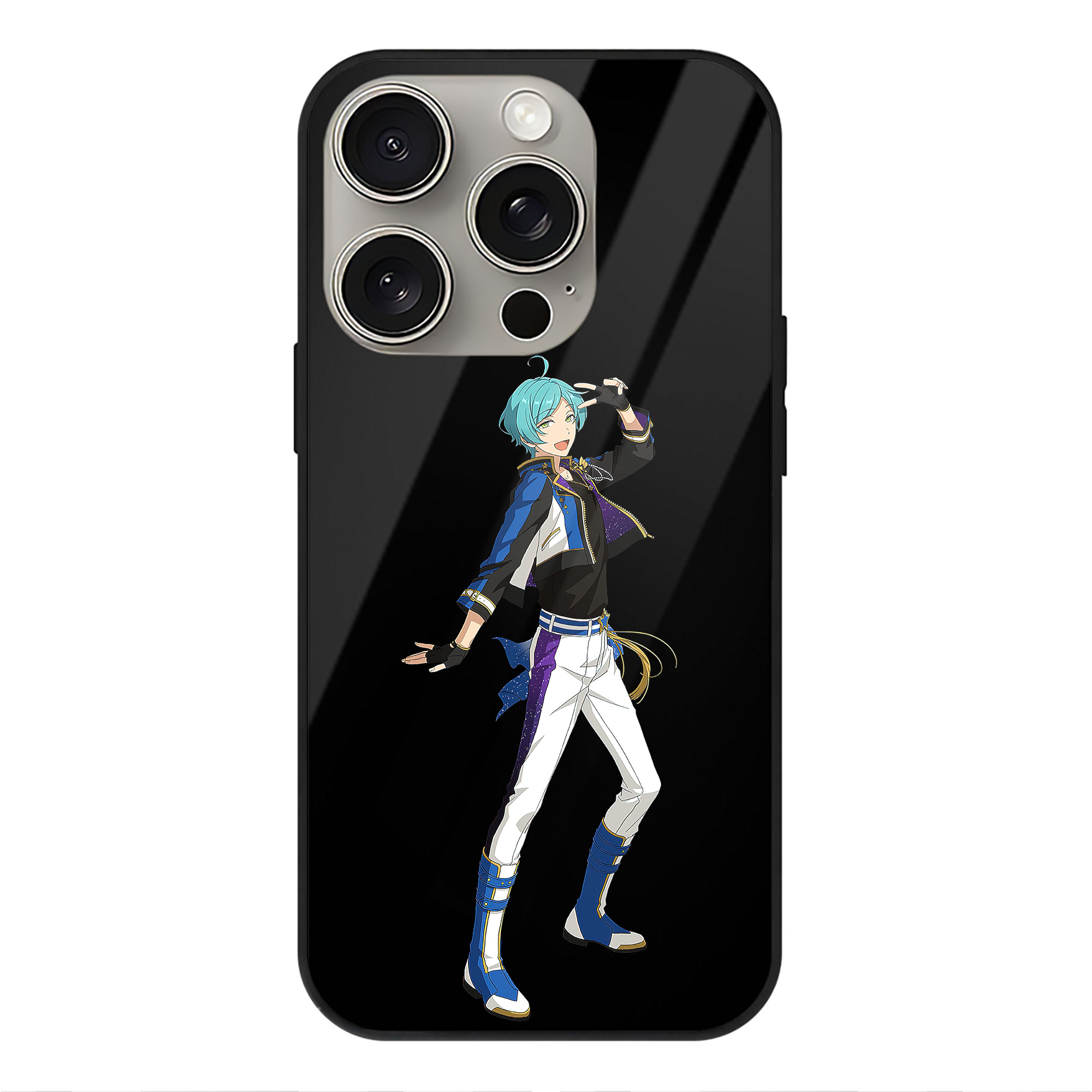 （画像用） あんさんぶるスターズ! Ensemble Stars 【iPhone15Pro対応】スマホケース 耐衝撃＆黄変防止 背面ガラス