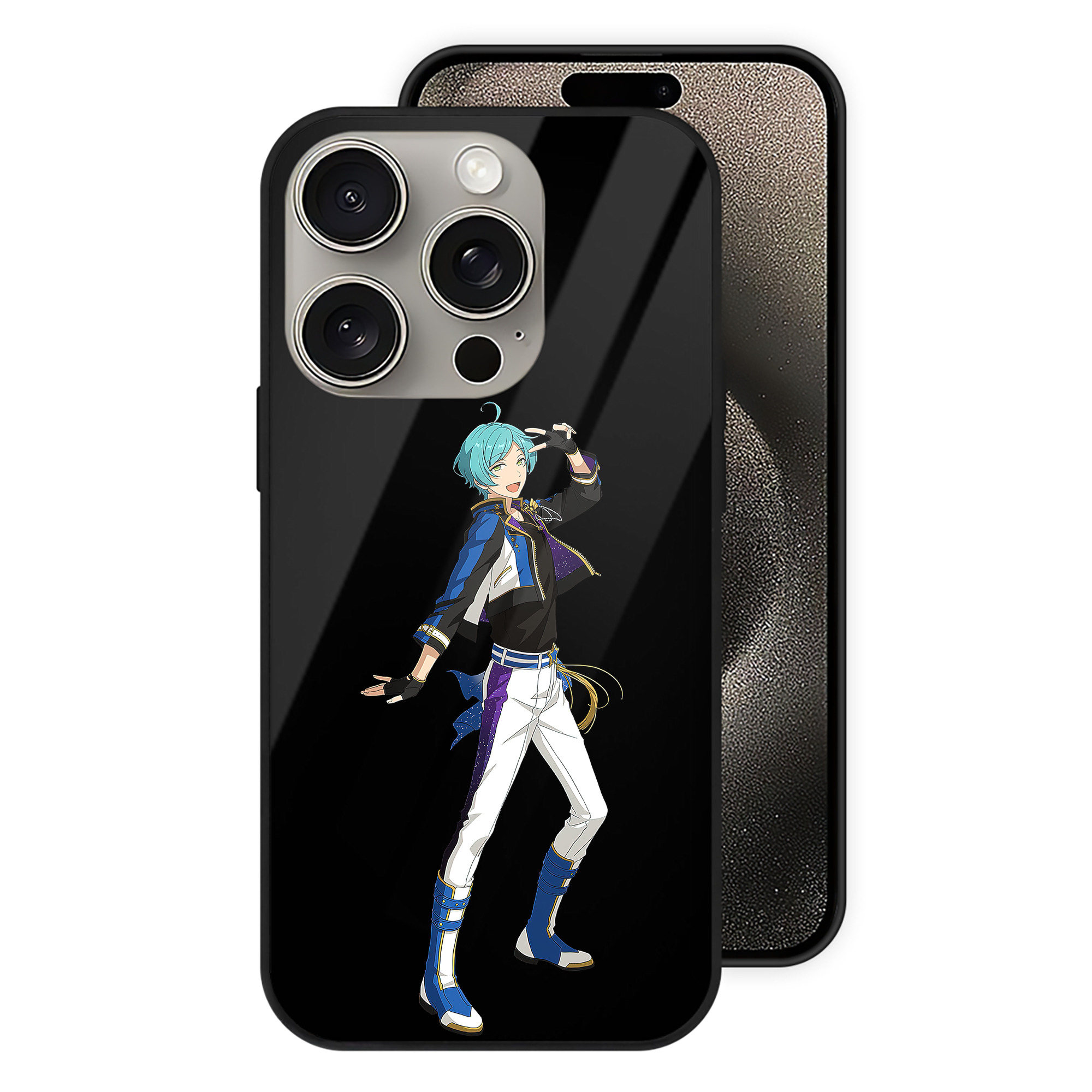 （画像用） あんさんぶるスターズ! Ensemble Stars 【iPhone15Pro対応】スマホケース 耐衝撃＆黄変防止 背面ガラス