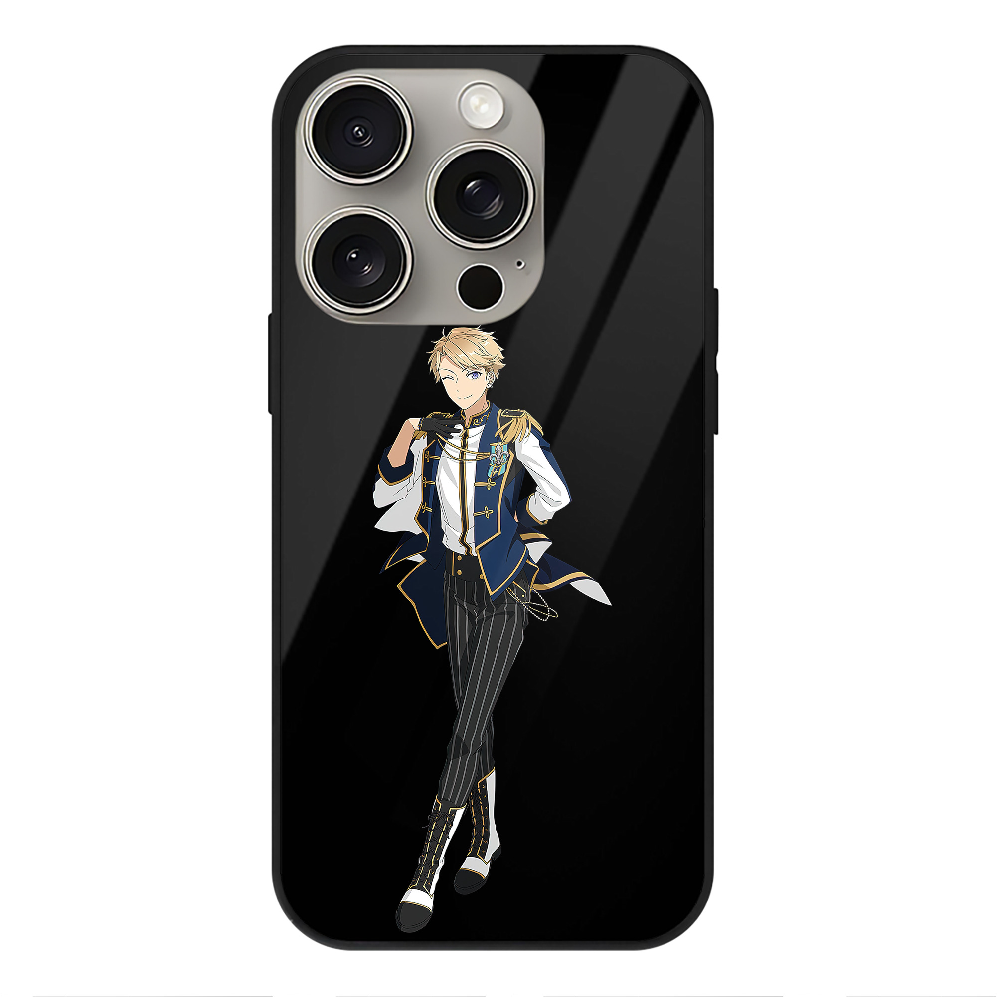 （画像用） あんさんぶるスターズ! Ensemble Stars 【iPhone15Pro対応】スマホケース 耐衝撃＆黄変防止 背面ガラス