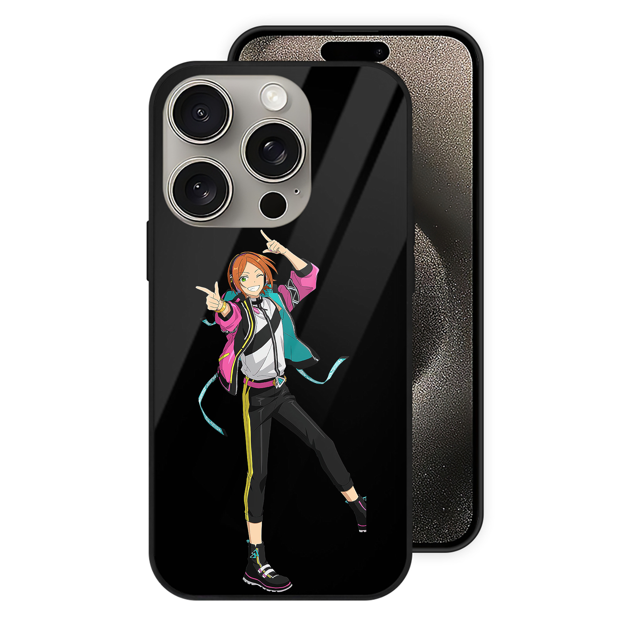 （画像用） あんさんぶるスターズ! Ensemble Stars 【iPhone15Pro対応】スマホケース 耐衝撃＆黄変防止 背面ガラス