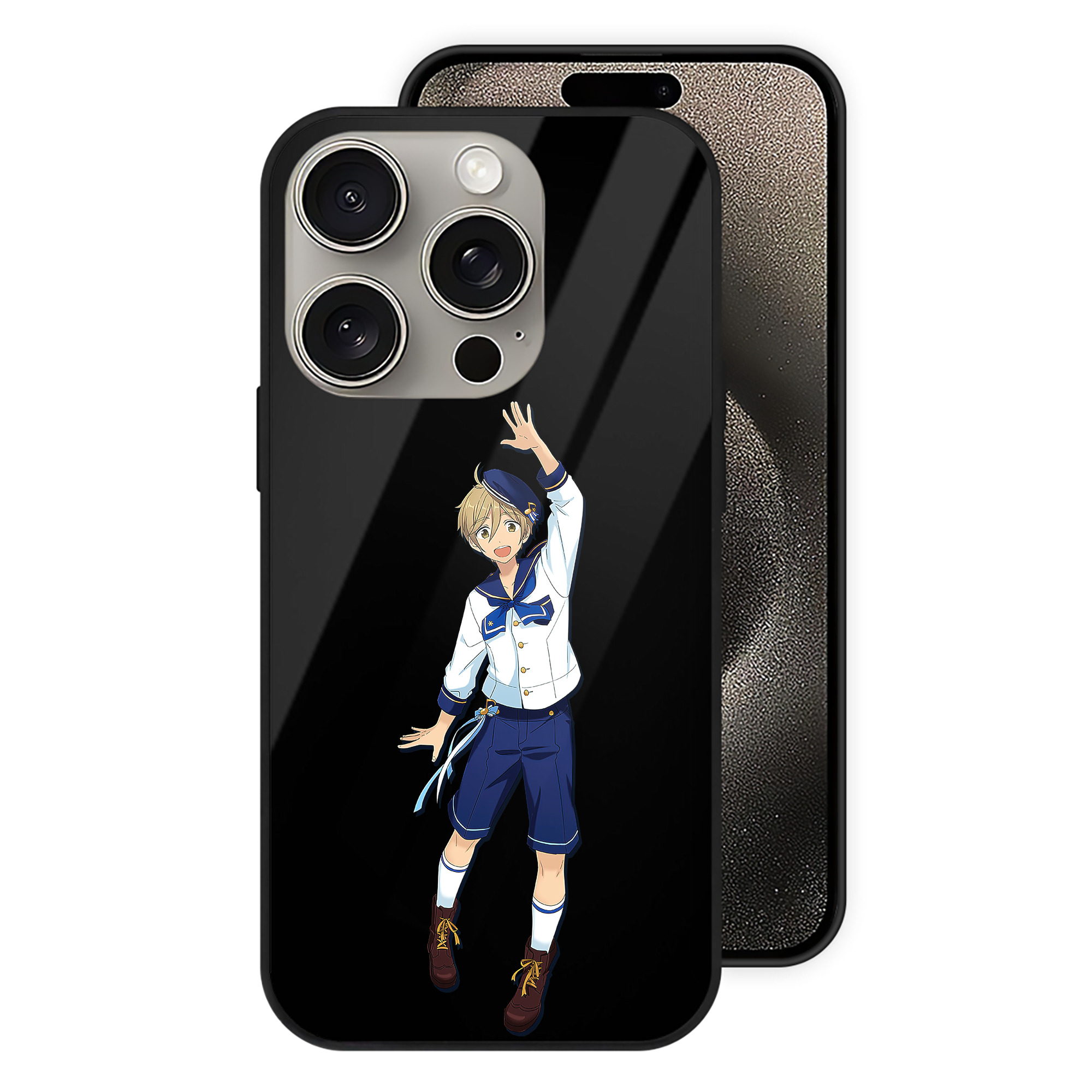 （画像用） あんさんぶるスターズ! Ensemble Stars 【iPhone15Pro対応】スマホケース 耐衝撃＆黄変防止 背面ガラス