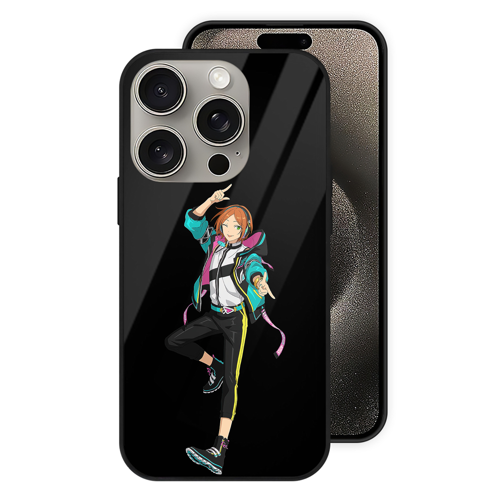 （画像用） あんさんぶるスターズ! Ensemble Stars 【iPhone15Pro対応】スマホケース 耐衝撃＆黄変防止 背面ガラス