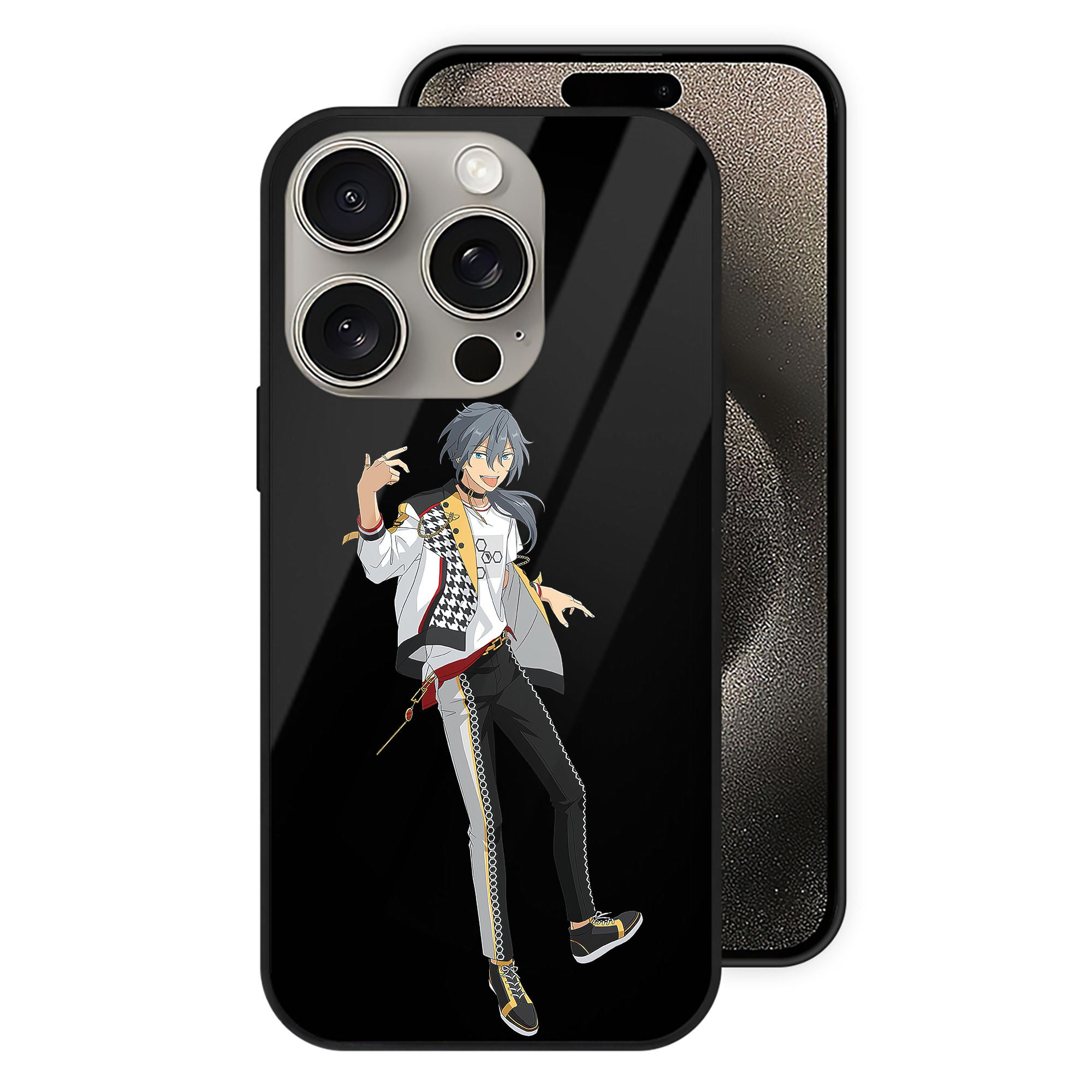 （画像用） あんさんぶるスターズ! Ensemble Stars 【iPhone15Pro対応】スマホケース 耐衝撃＆黄変防止 背面ガラス