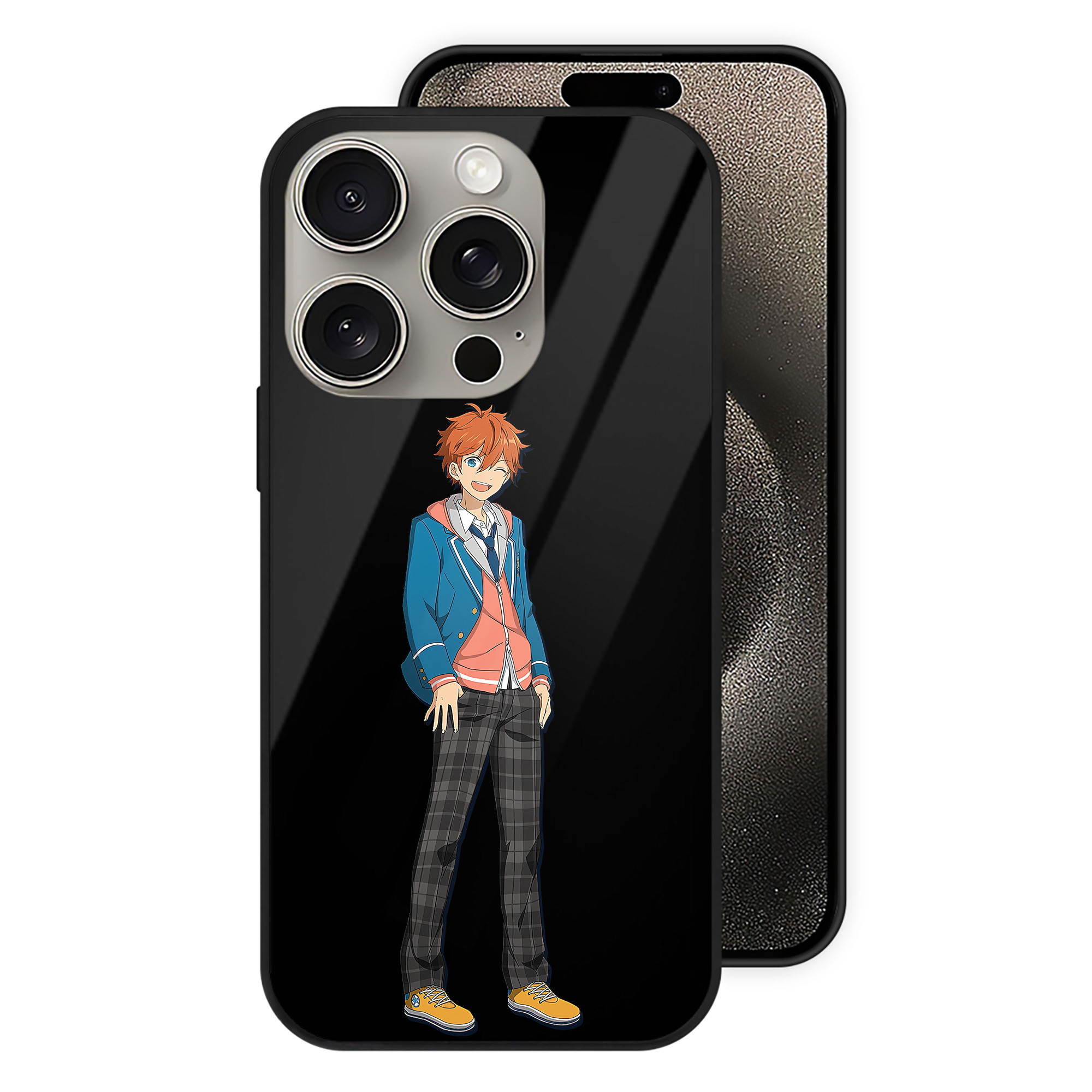 （画像用） あんさんぶるスターズ! Ensemble Stars 【iPhone15Pro対応】スマホケース 耐衝撃＆黄変防止 背面ガラス